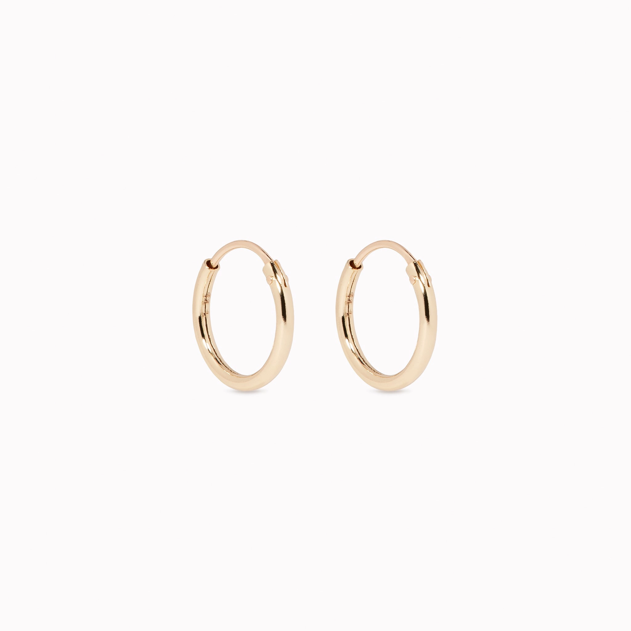 14k Gold Hoops 10mm - Sonia