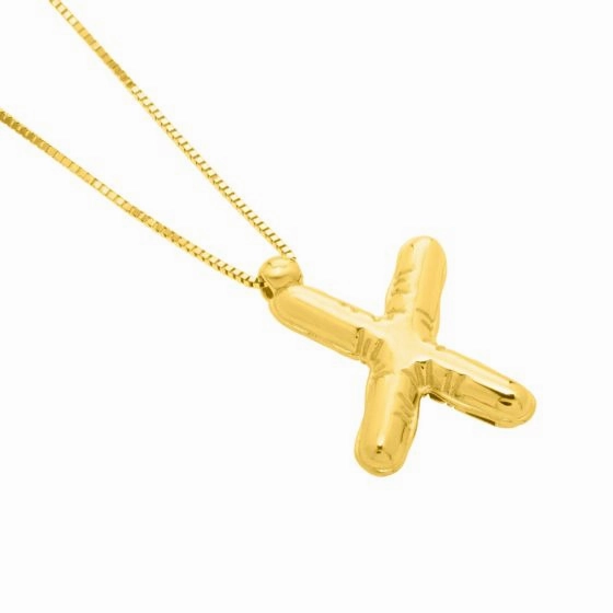 14K Helium Initial Pendant