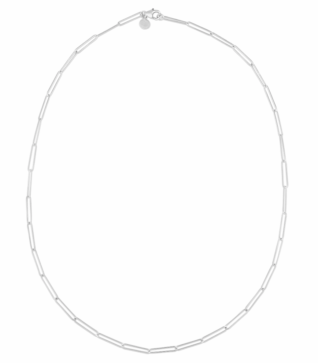 14k Lungo Paperclip Necklace