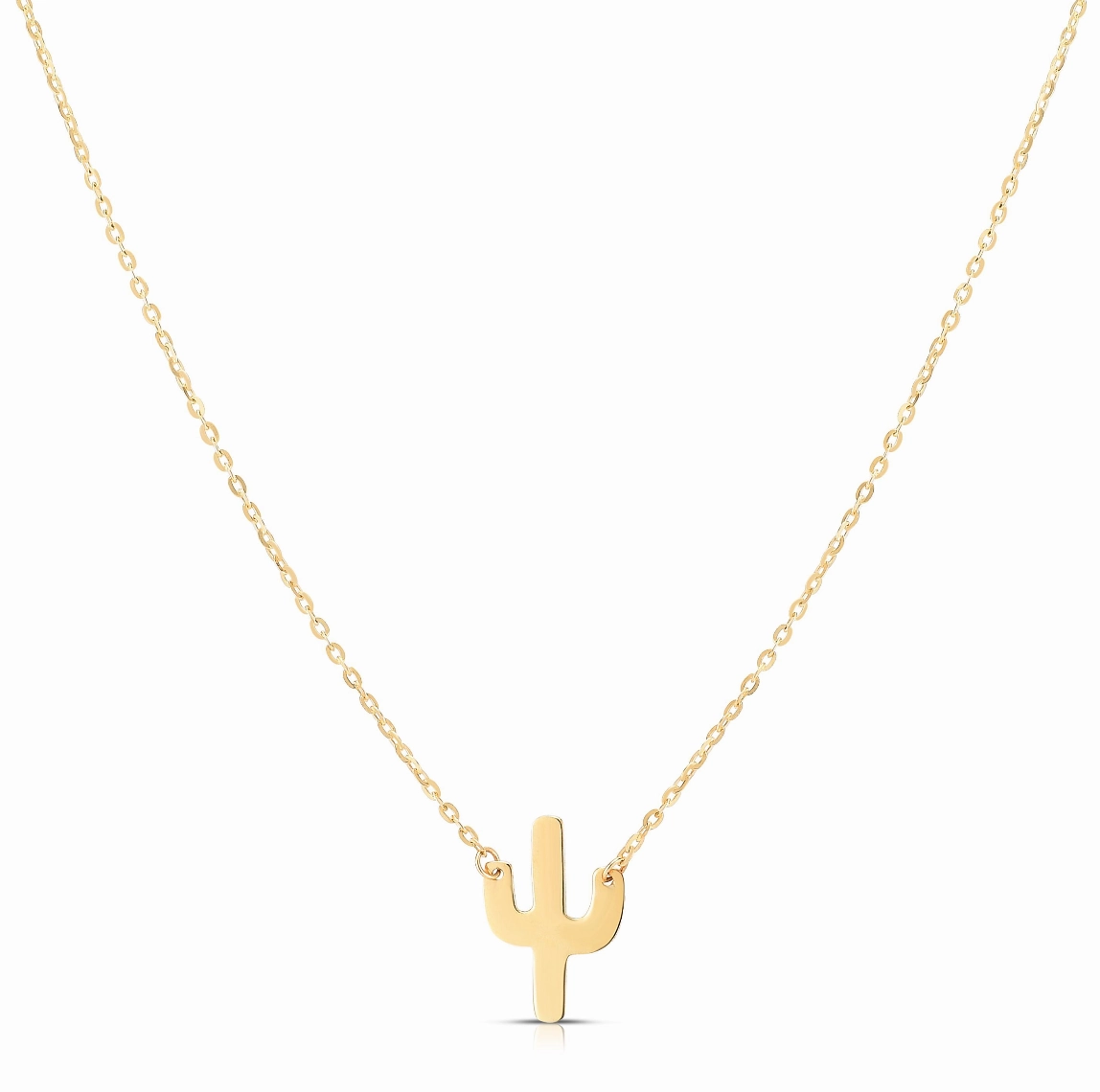 14k Mini Cactus Necklace