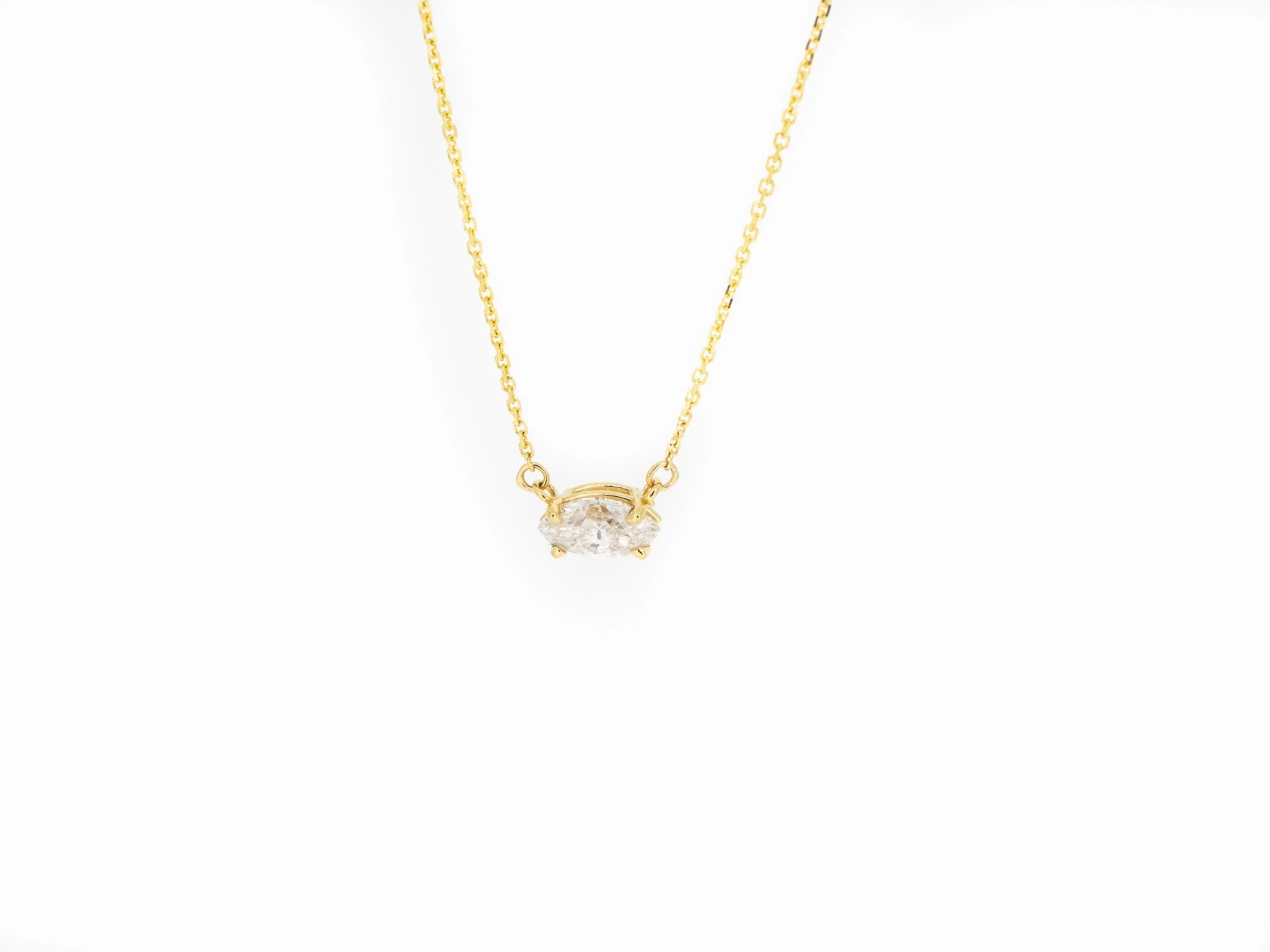 1ct. East West Marquise Necklace