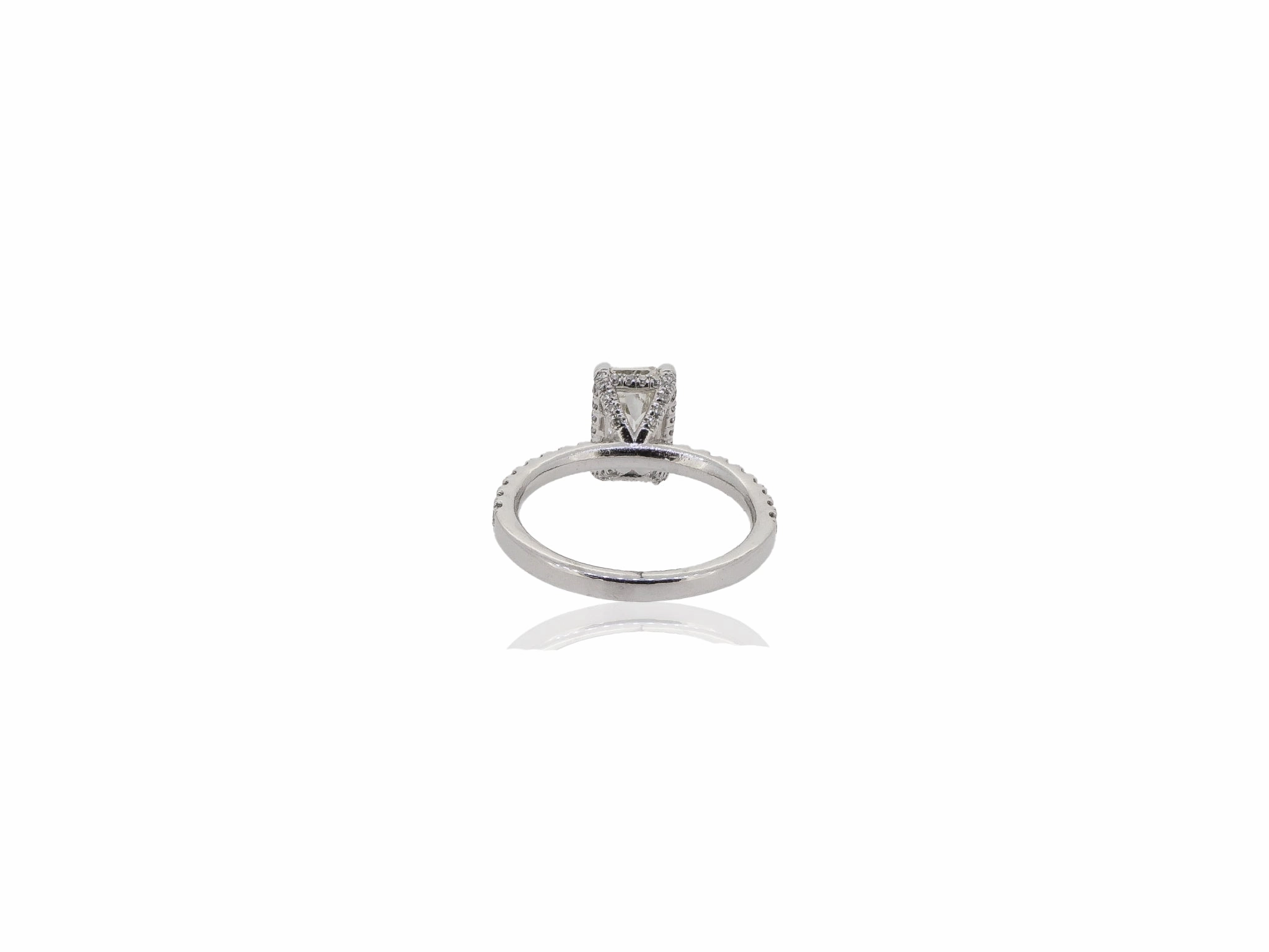 2.03ct Emerald Cut Engagement Ring