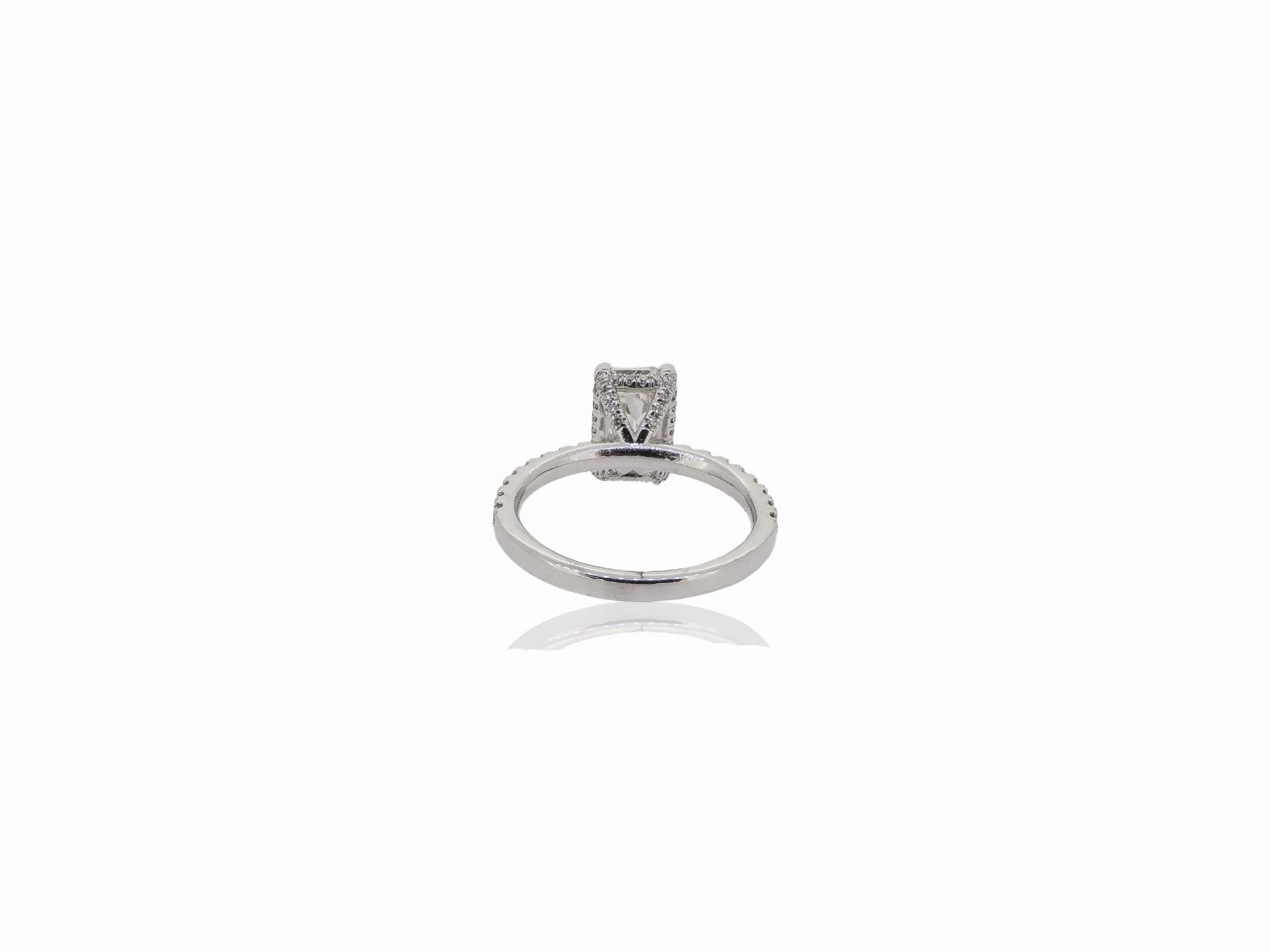 2.03ct Emerald Cut Engagement Ring