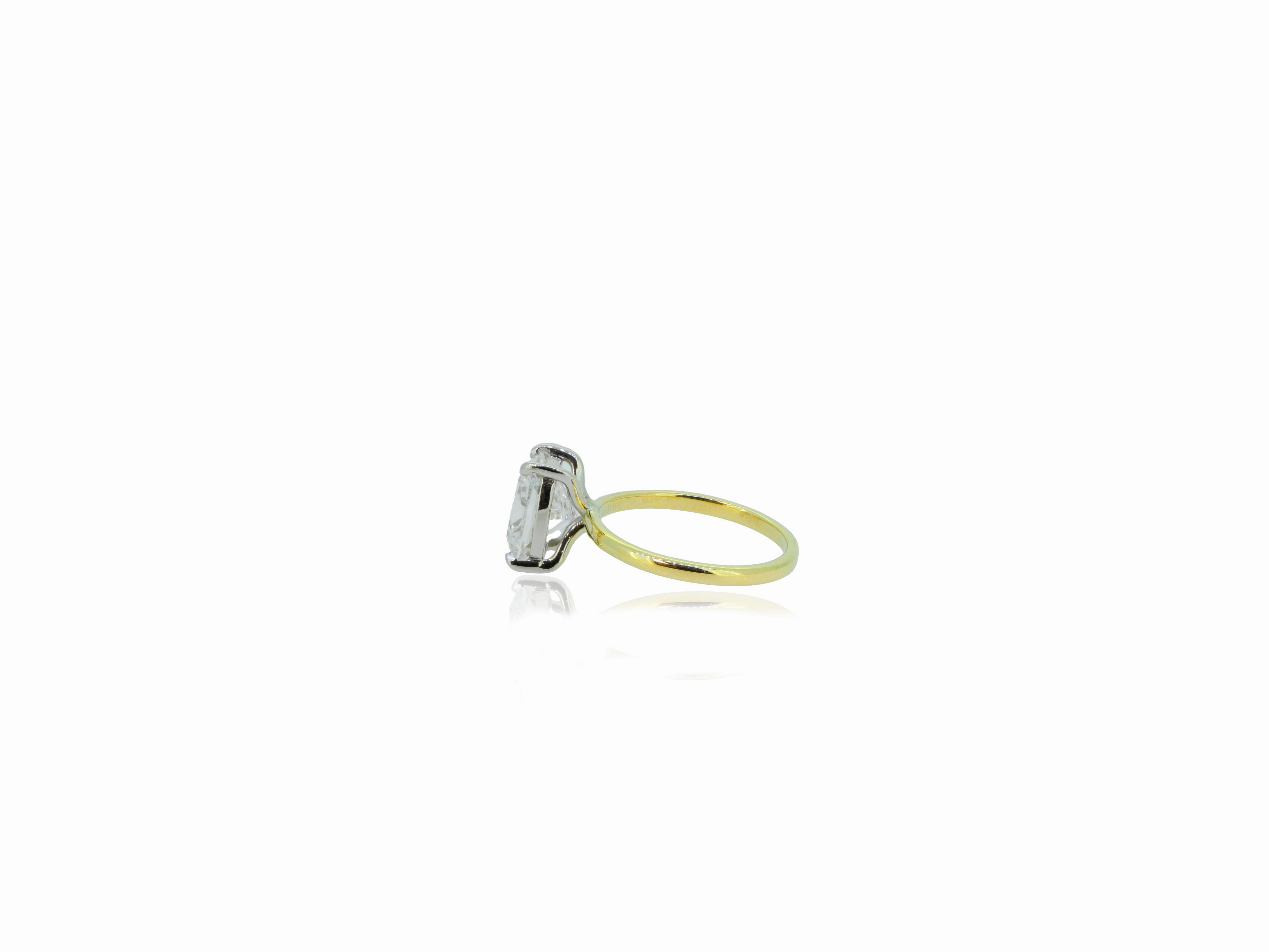 4.2ct Cushion Cut Solitaire-Lab Grown