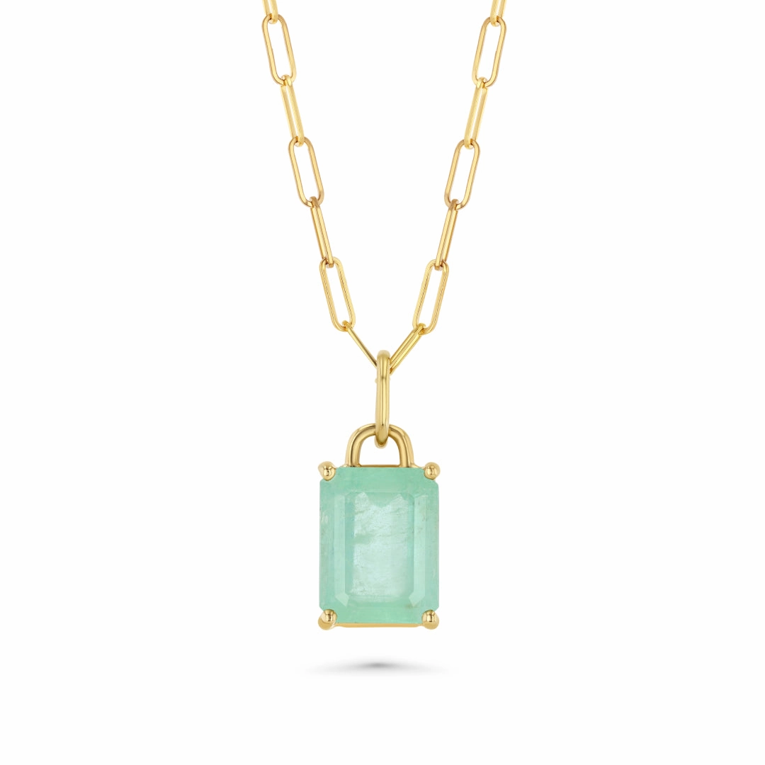 4.47ct Seafoam Beryl Prong Set Charm