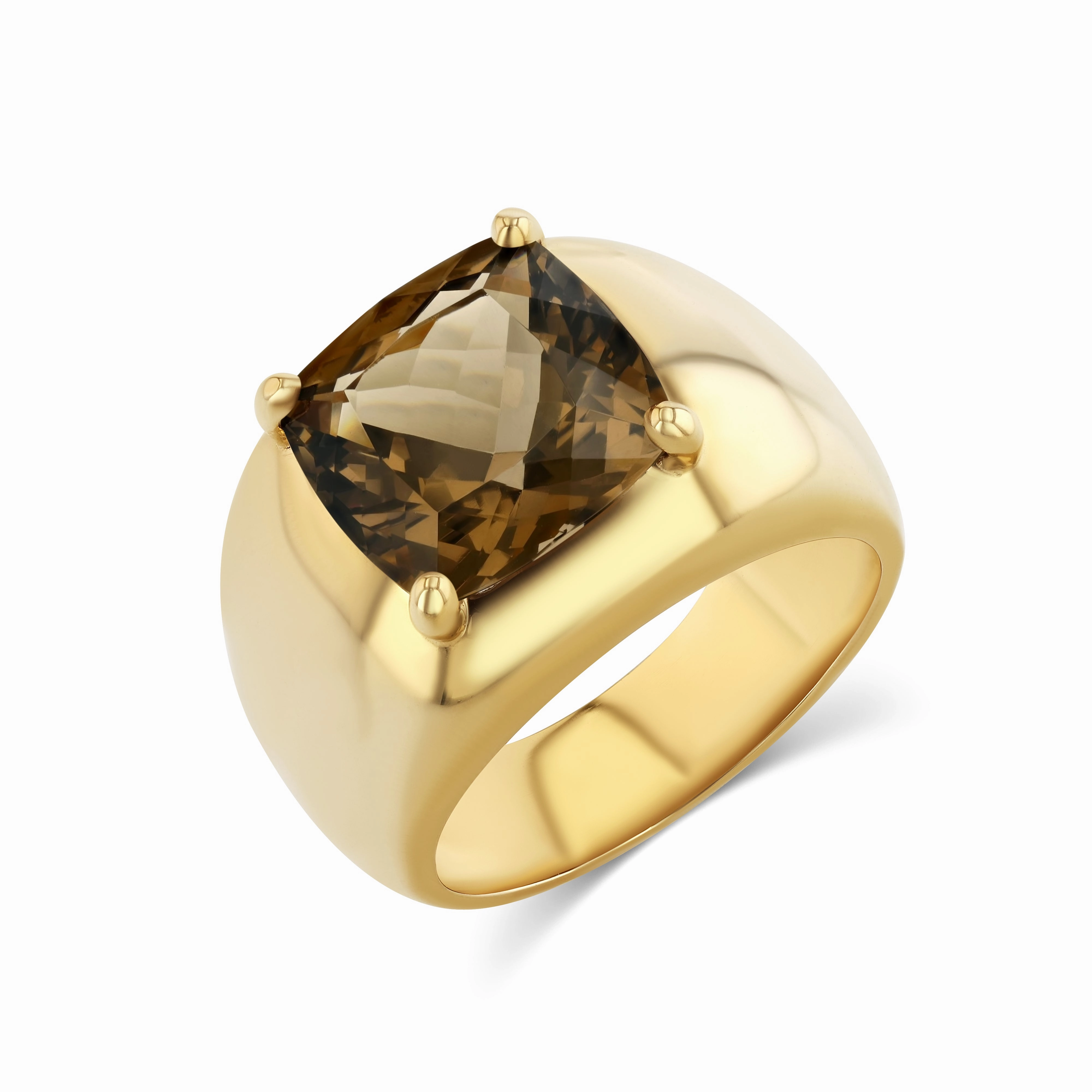 5.50CT SMOKY QUARTZ JUMBO CLOUD RING