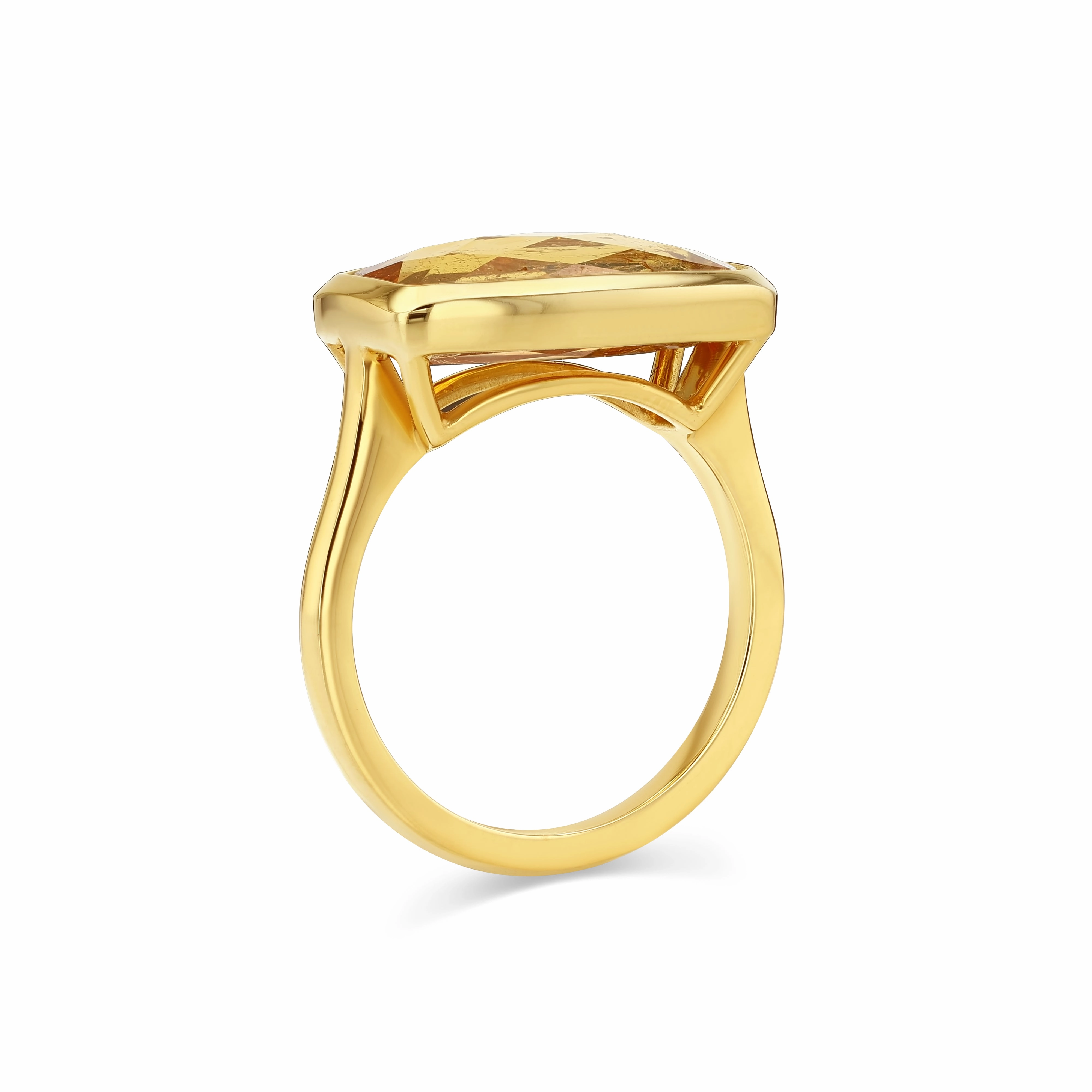 5.79CT TOPAZ BEZEL RING