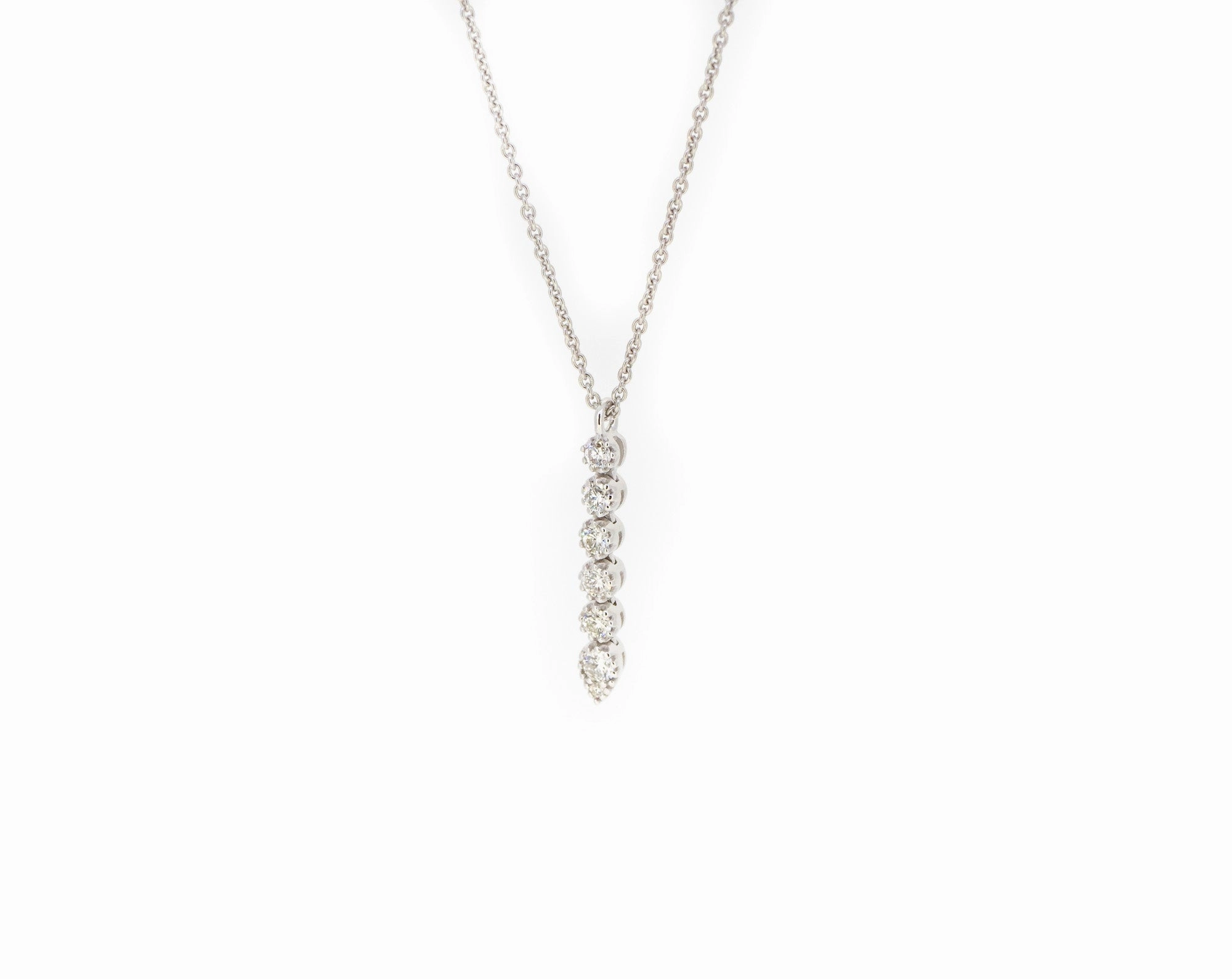 6 Diamond Link Necklace