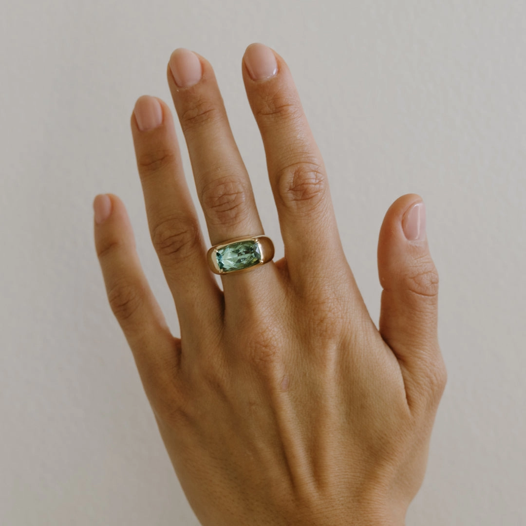 8.30ct Mint Tourmaline Cloud Ring