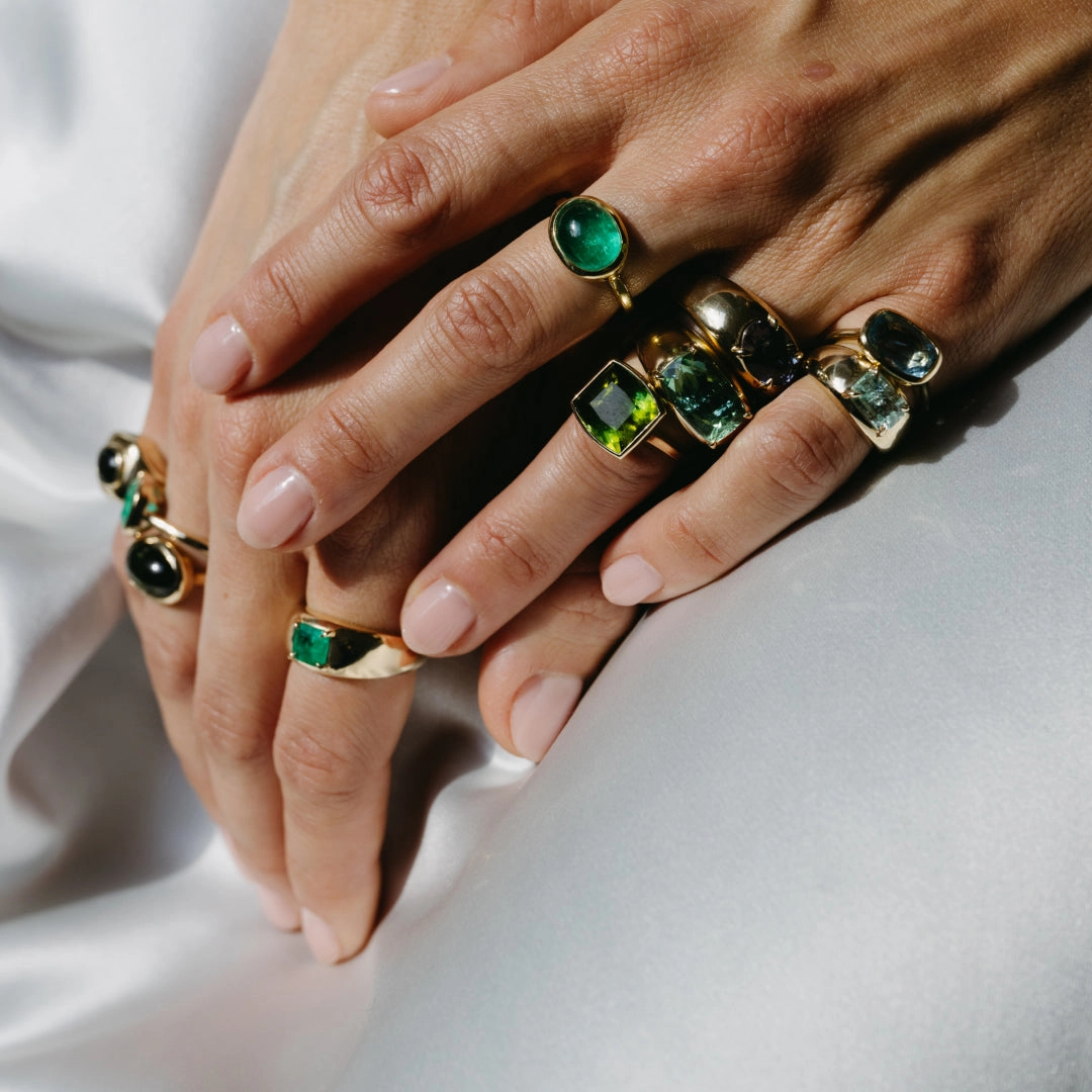 .96ct Muzo Emerald Cloud Ring