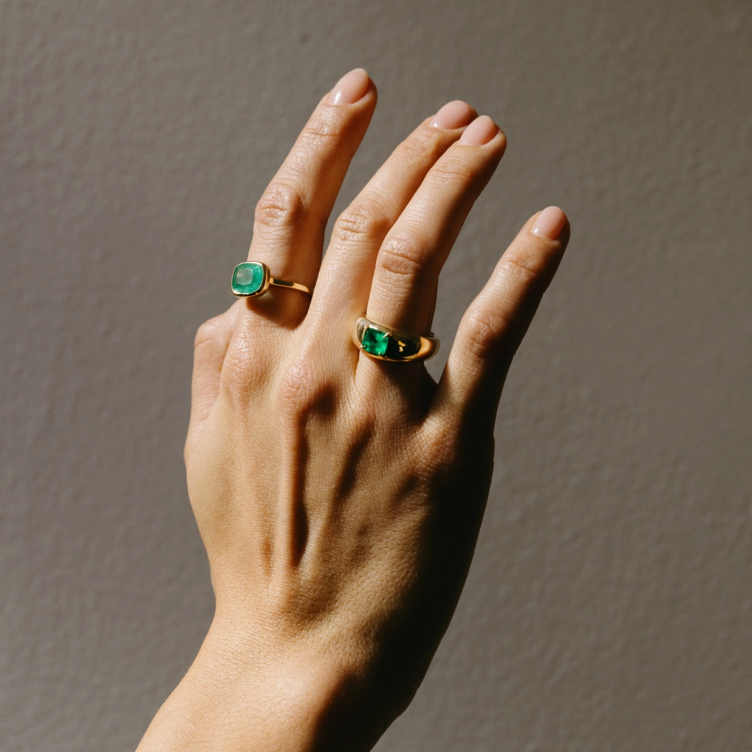 .96ct Muzo Emerald Cloud Ring