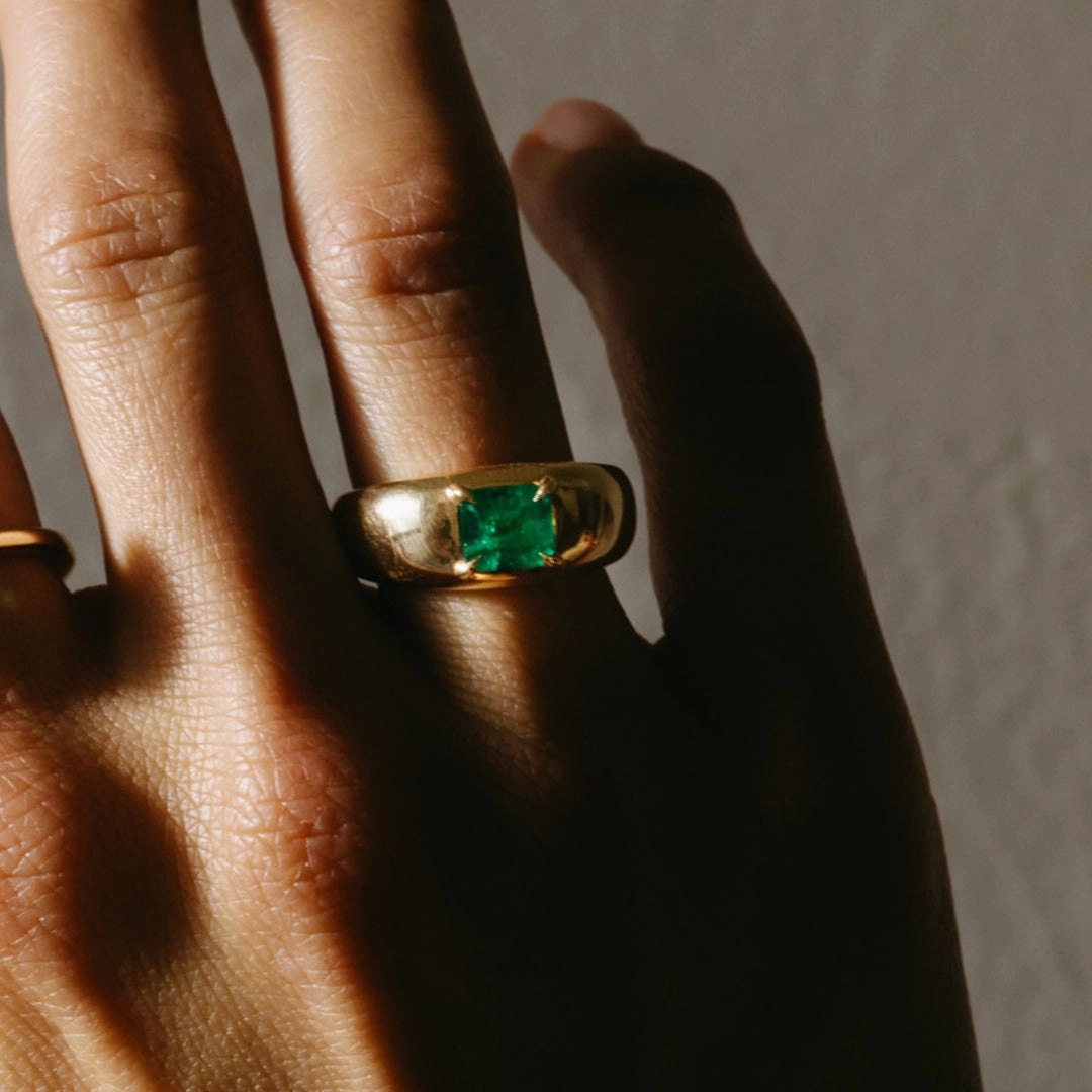 .96ct Muzo Emerald Cloud Ring