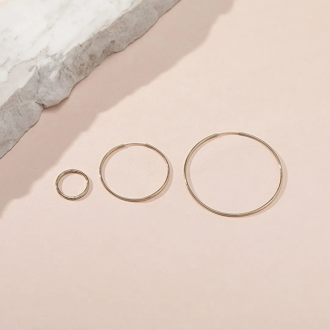 Alex | Medium Endless Single Hoop Earring