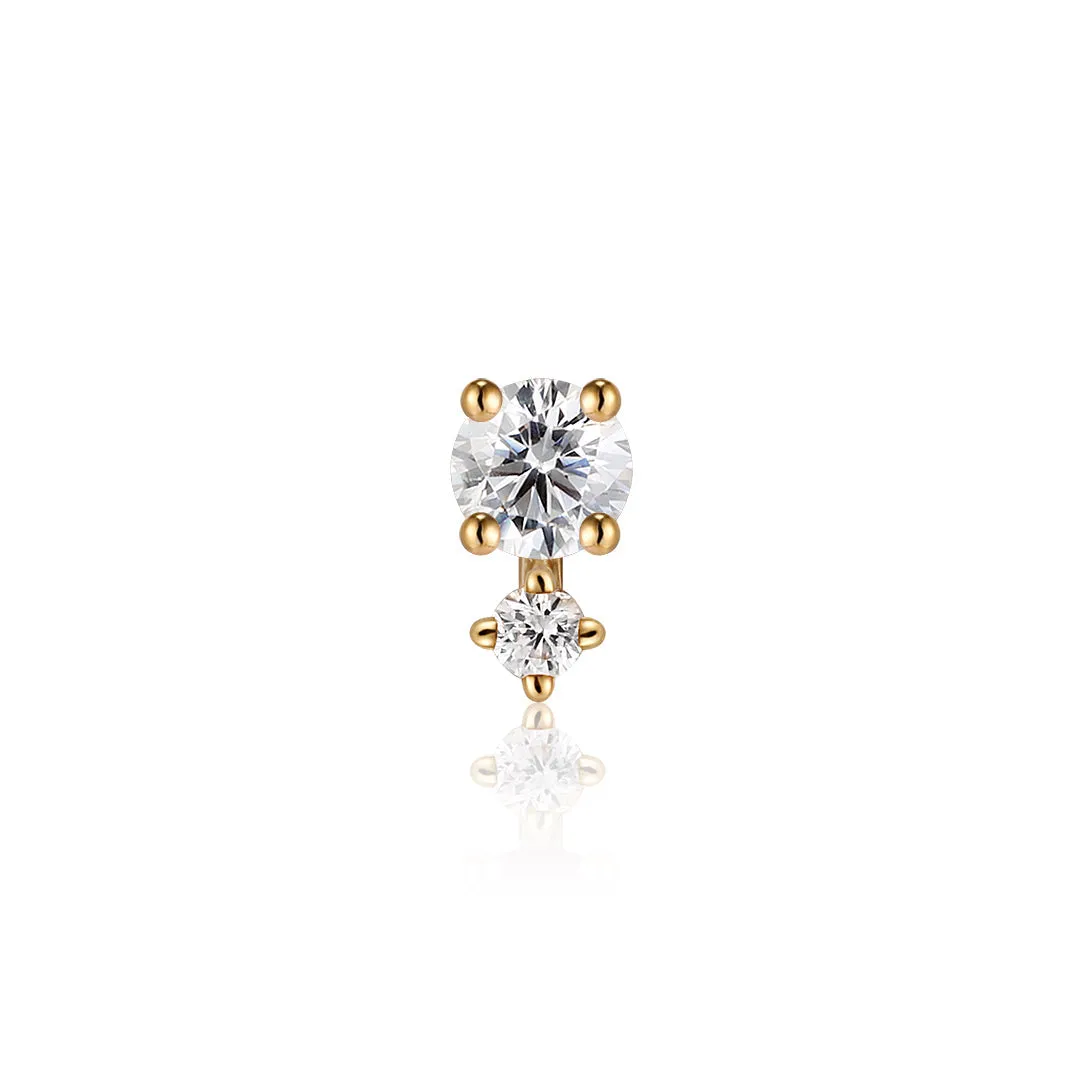 APRIL | Diamond Single Piercing Earring
