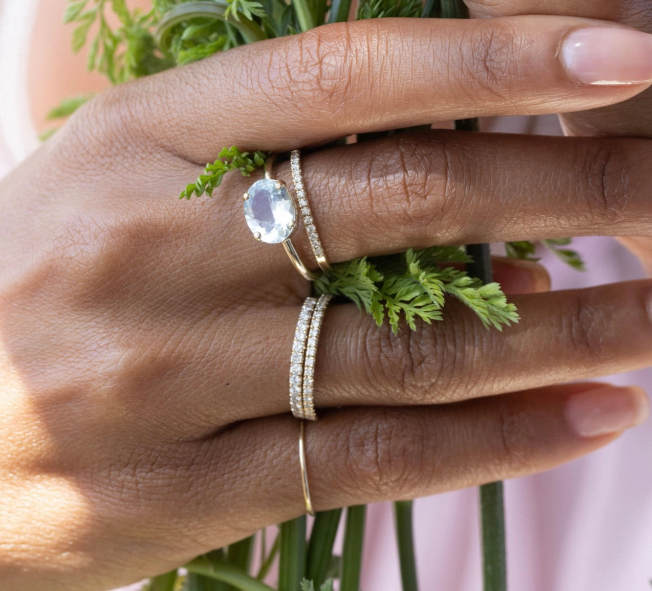 AQUAMARINE BIRTHSTONE RING