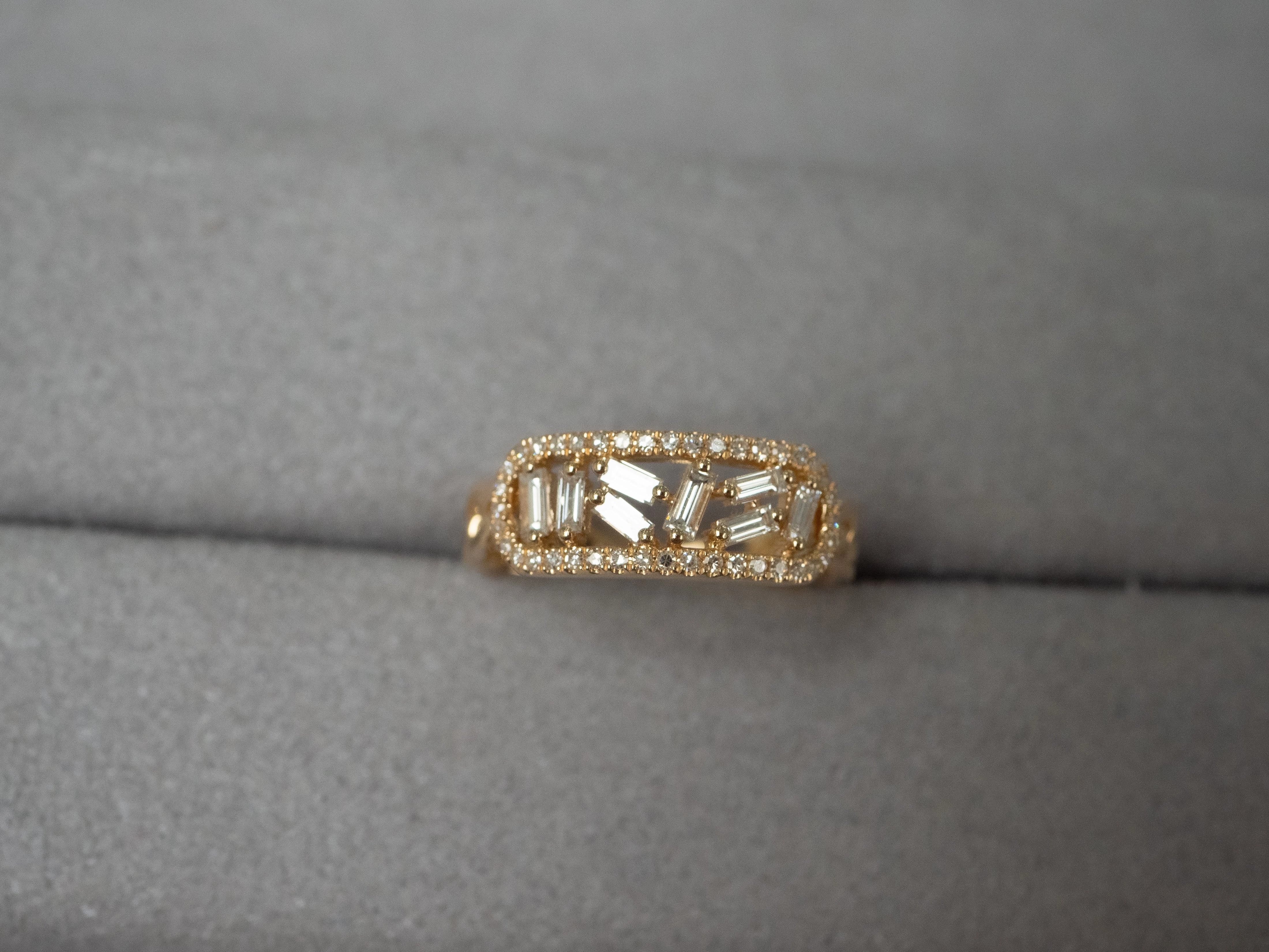Baguette Scatter Ring