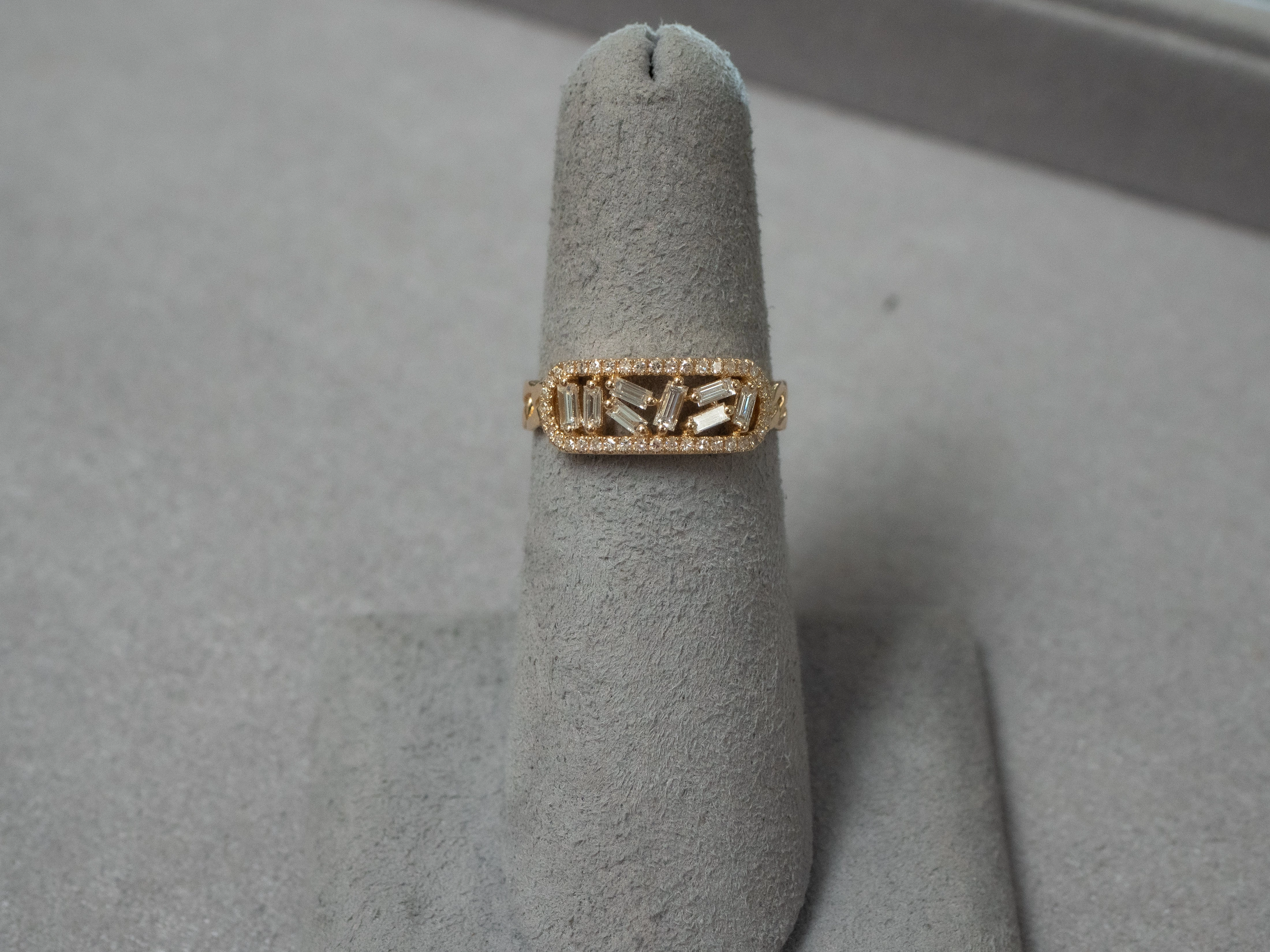 Baguette Scatter Ring
