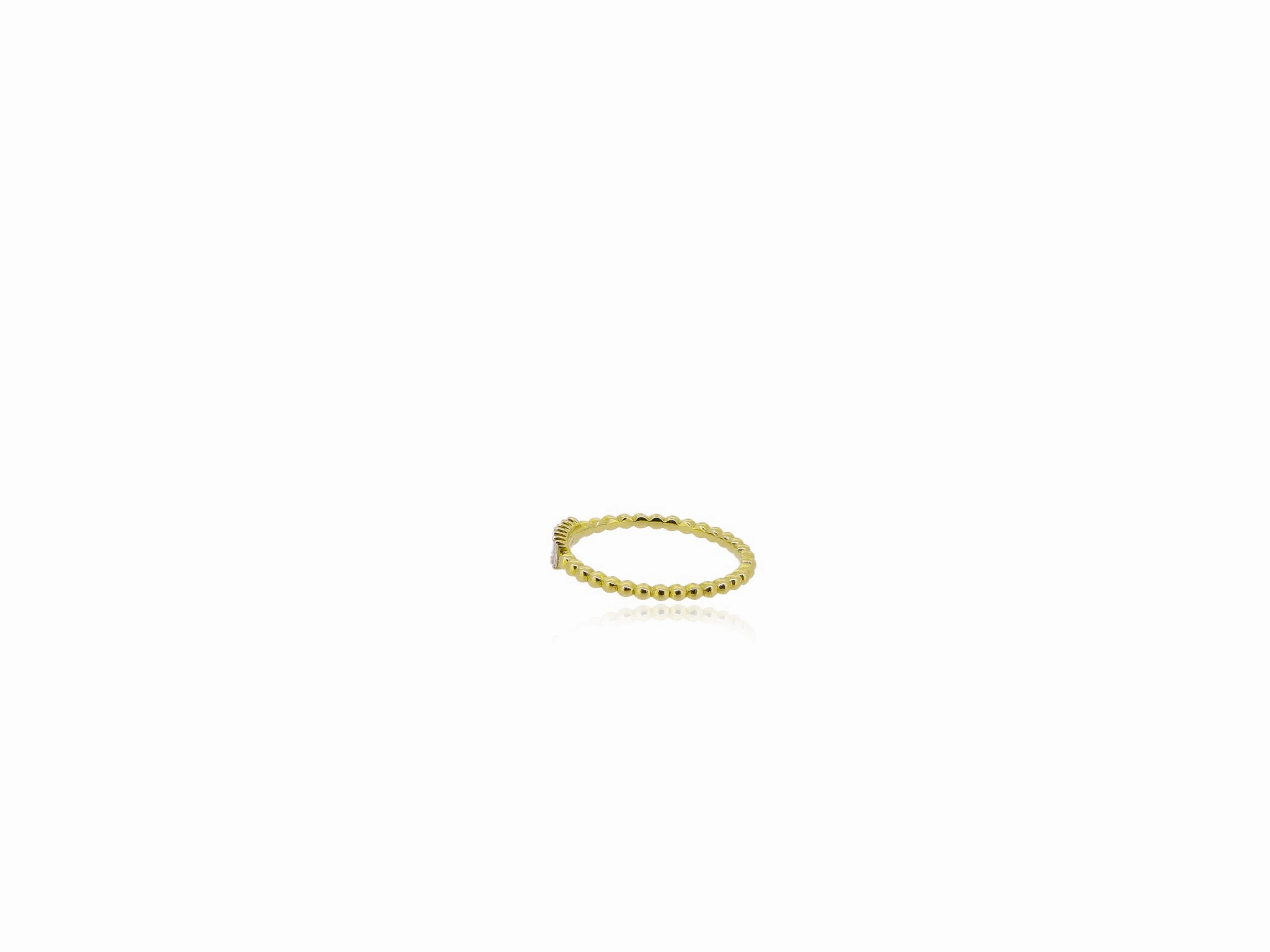 Bead Baguette Stacker Ring