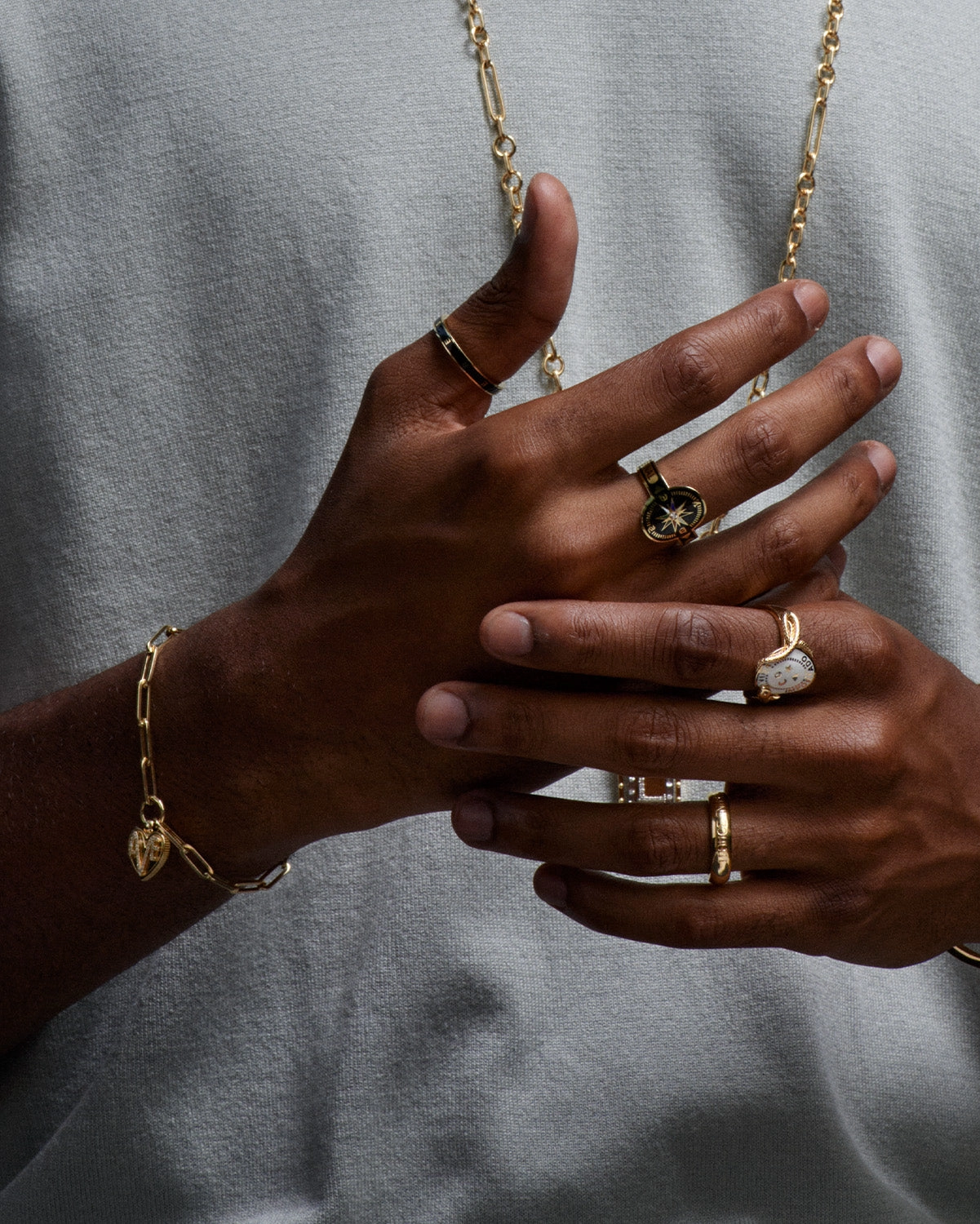 Black Internal Compass : Cigar Band