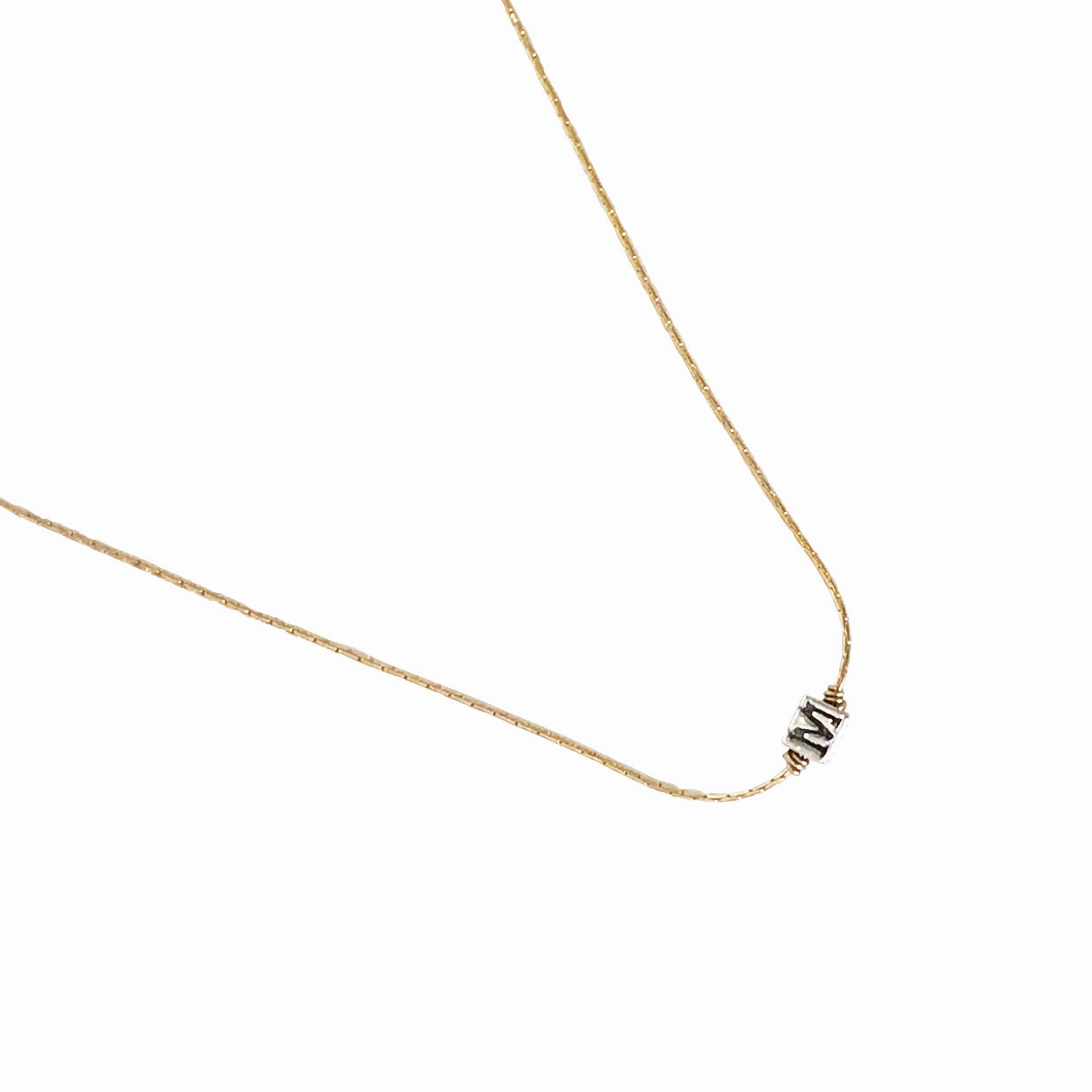 Block Letter Necklace