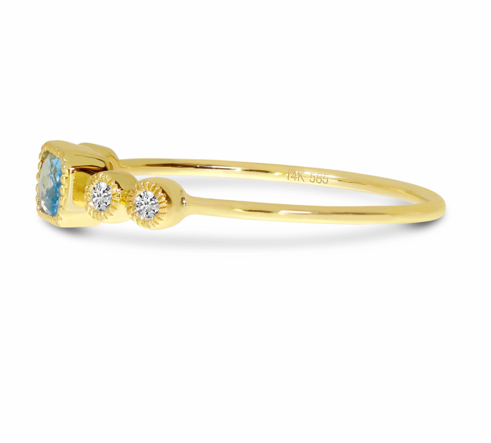 Blue Topaz Petite Stacker
