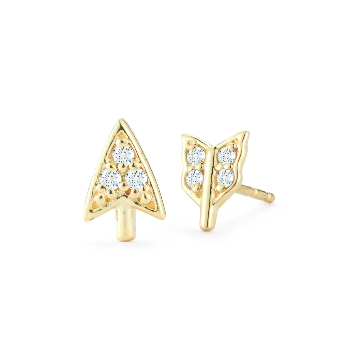 Broken Arrow Diamond Earrings