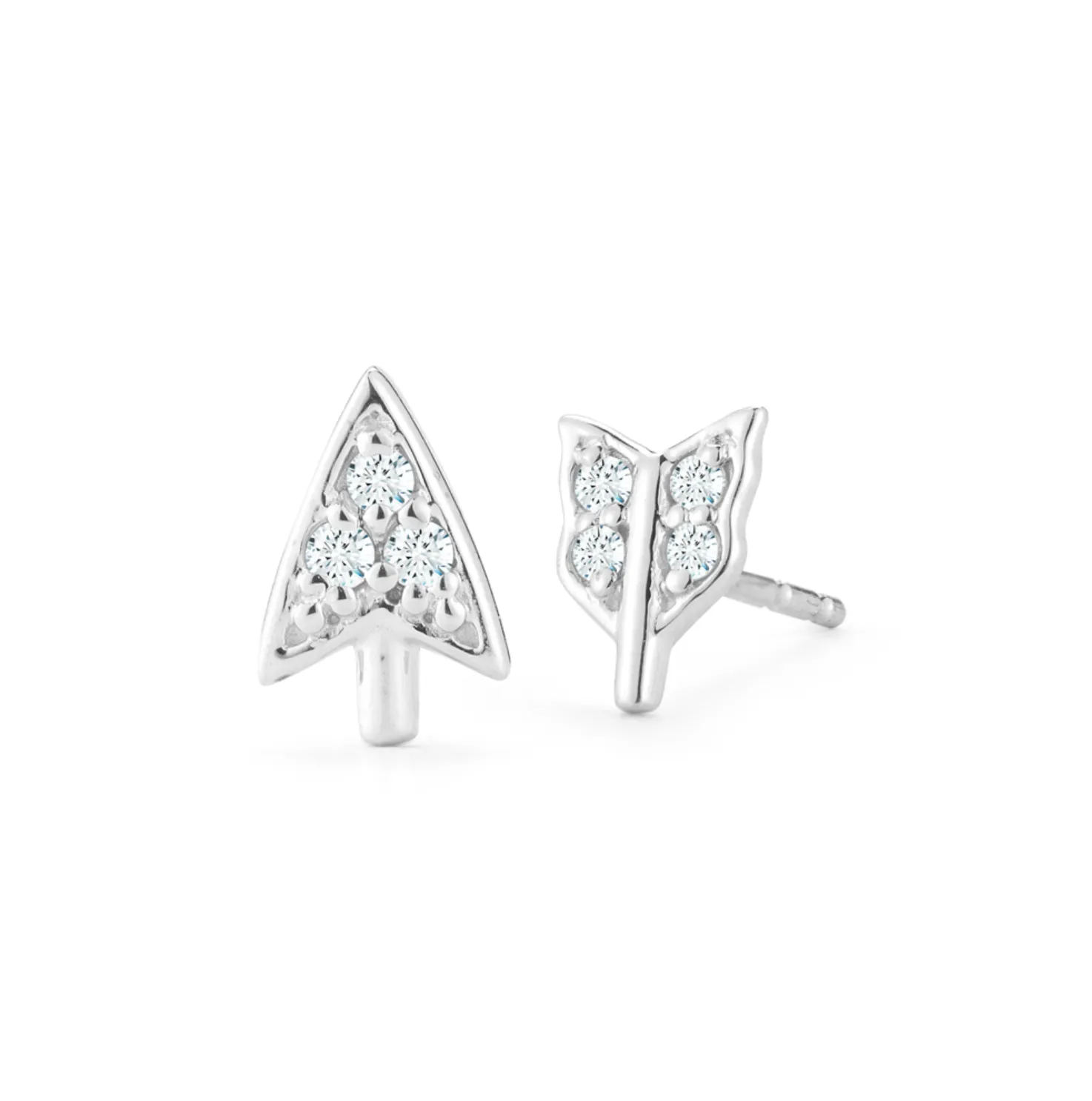 Broken Arrow Diamond Earrings