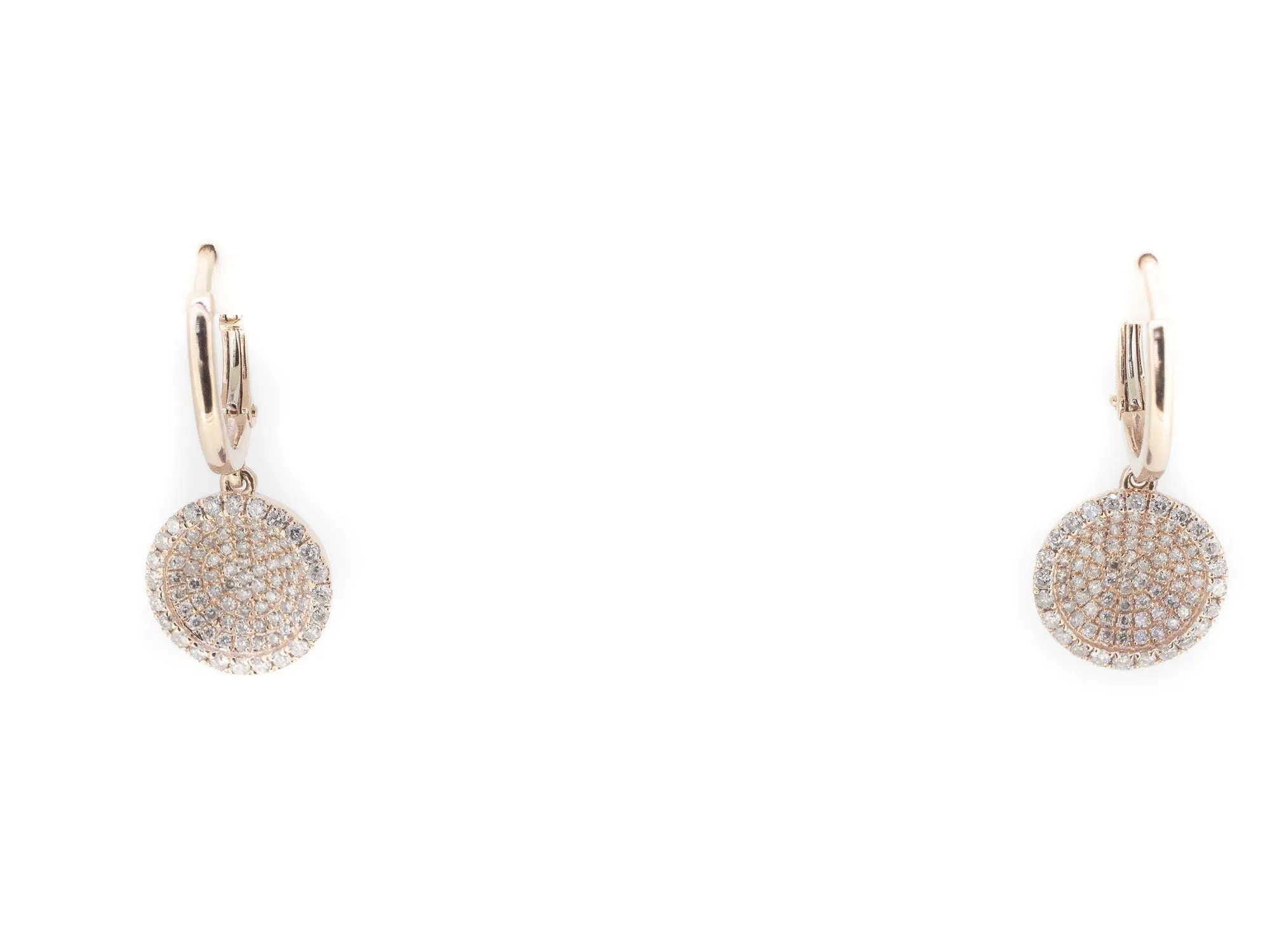 Button Pave Dangles