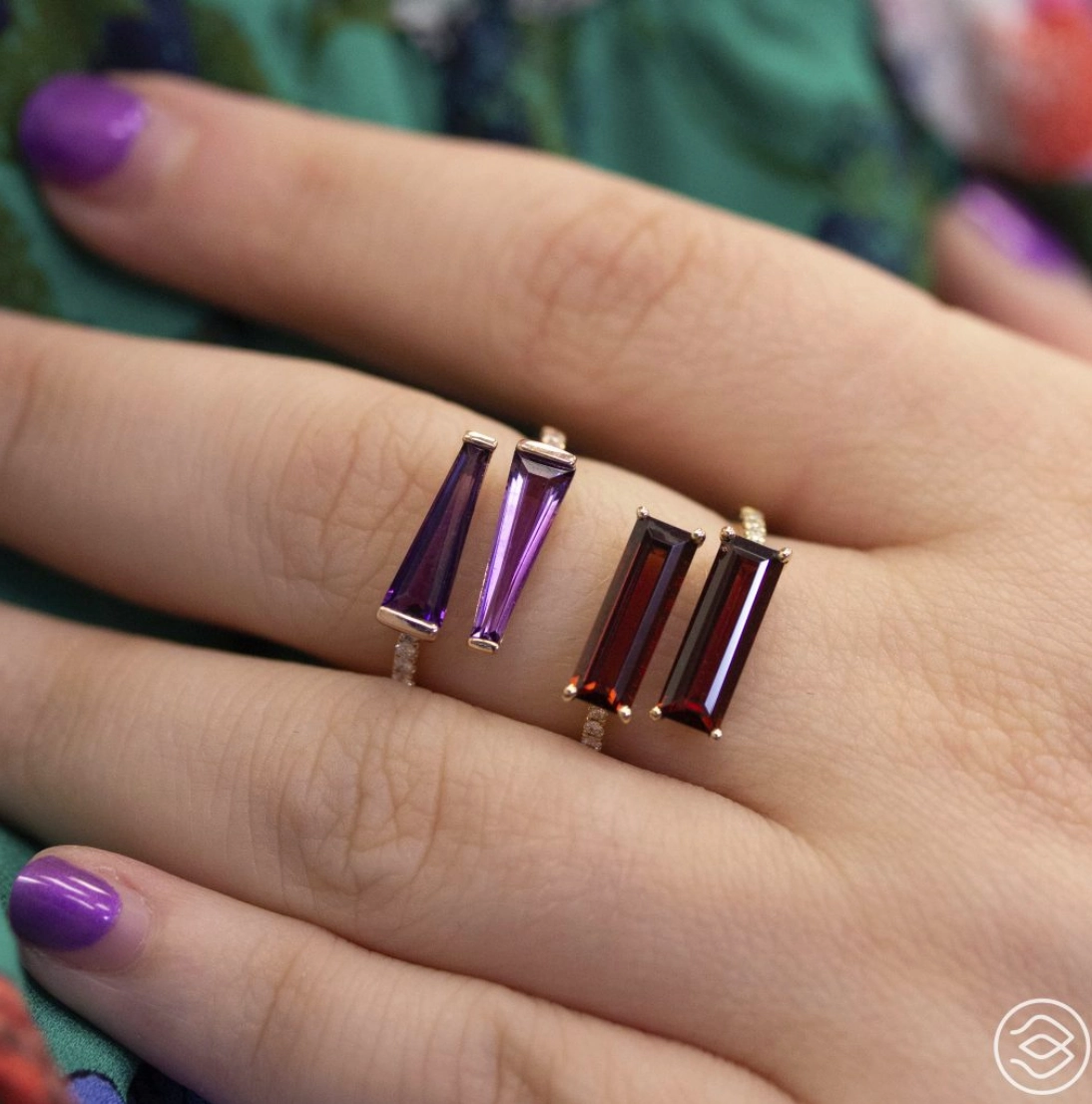 Bypass Garnet Ring