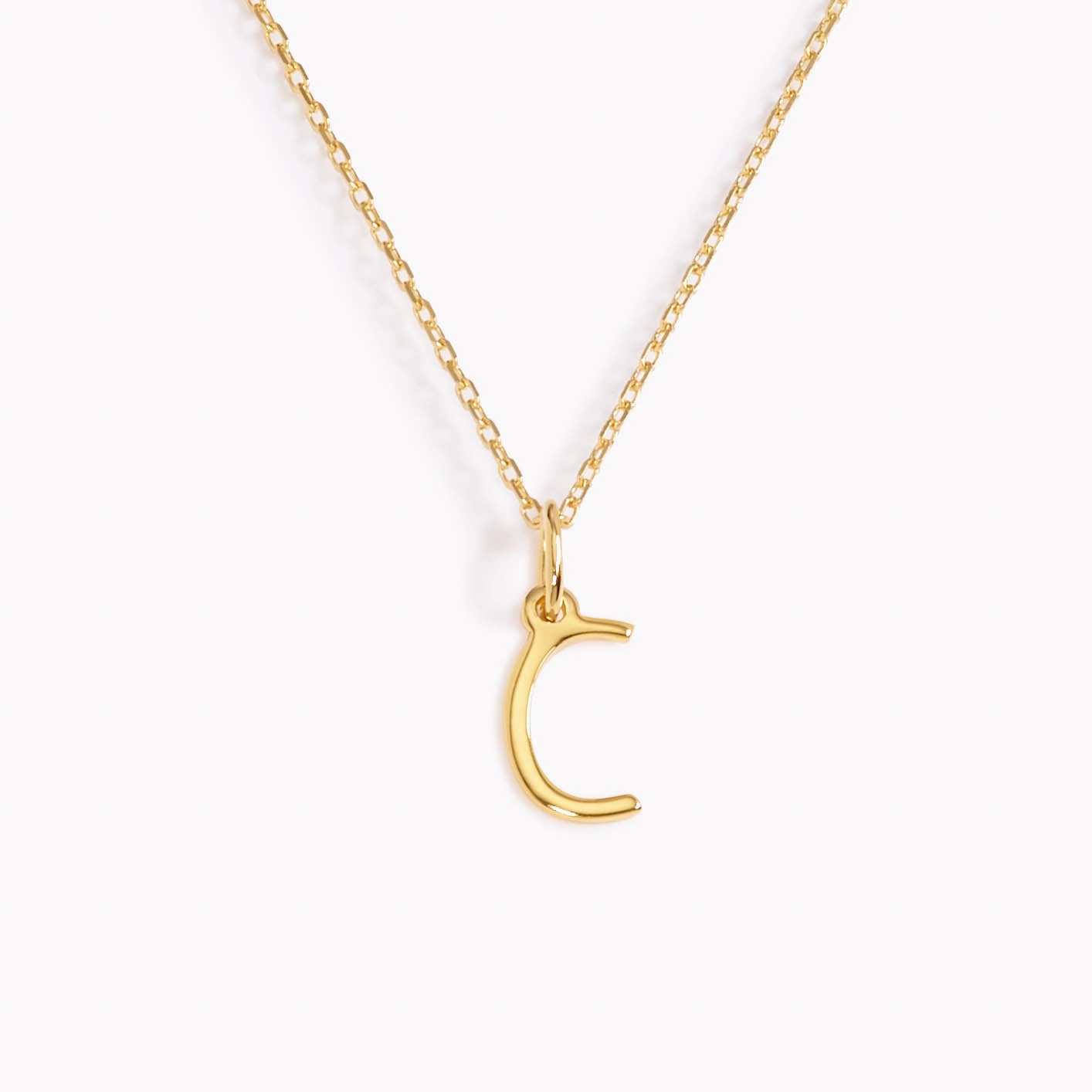 C Necklace / Gold Initial Necklace