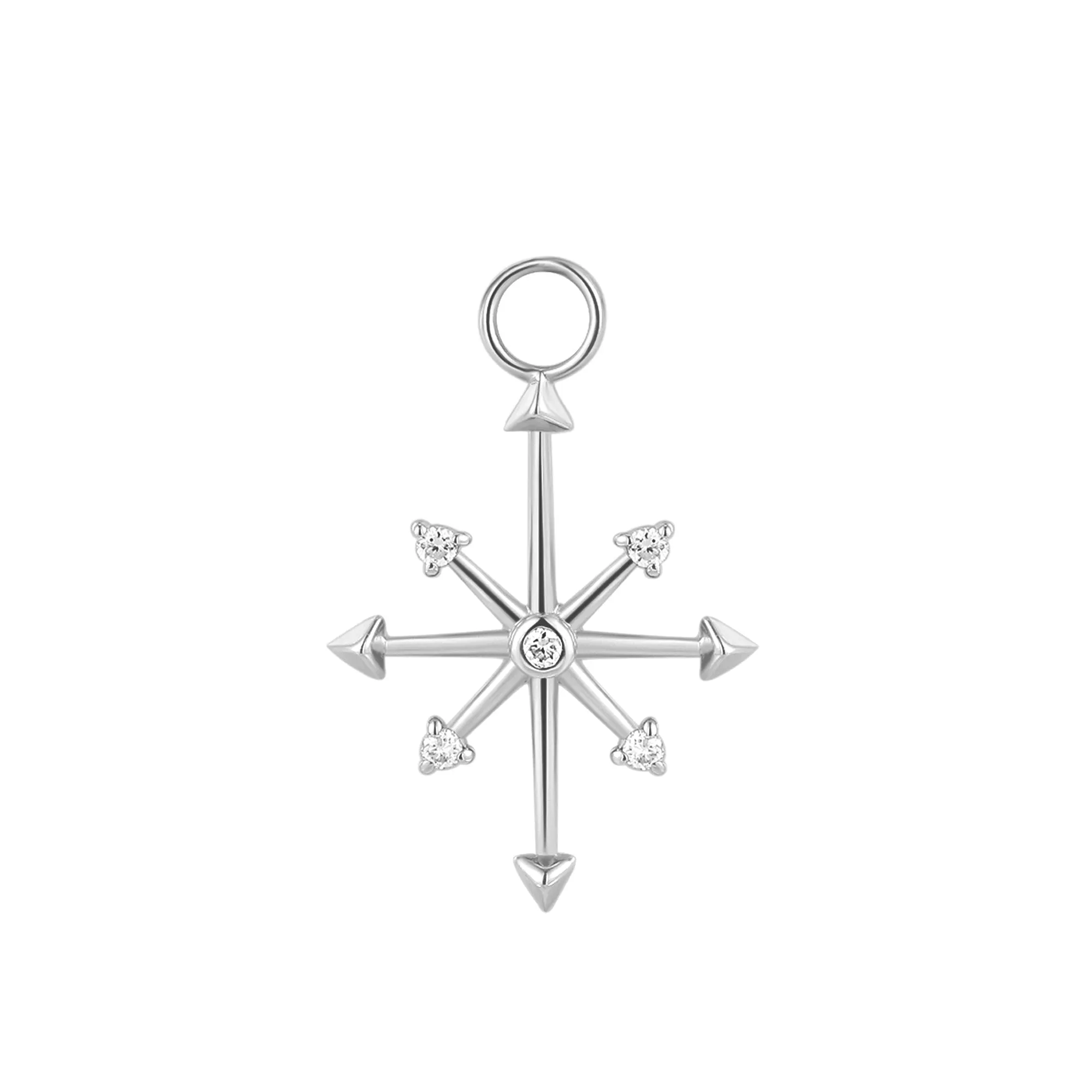 CANDIE | Diamond Octagram Star Earring Charm