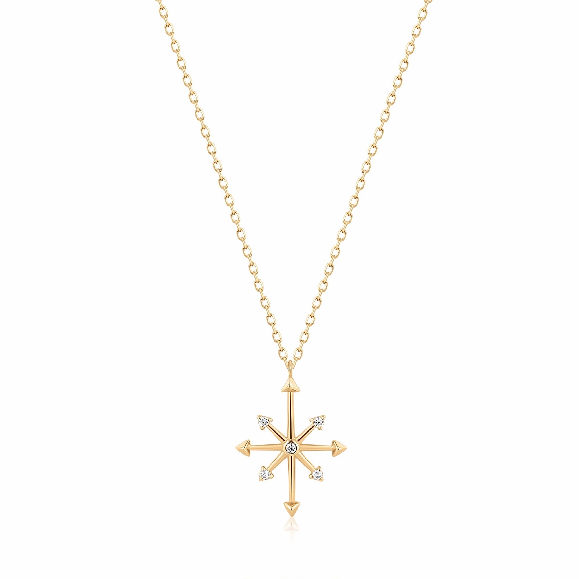 CANDIE | Diamond Octagram Star Necklace