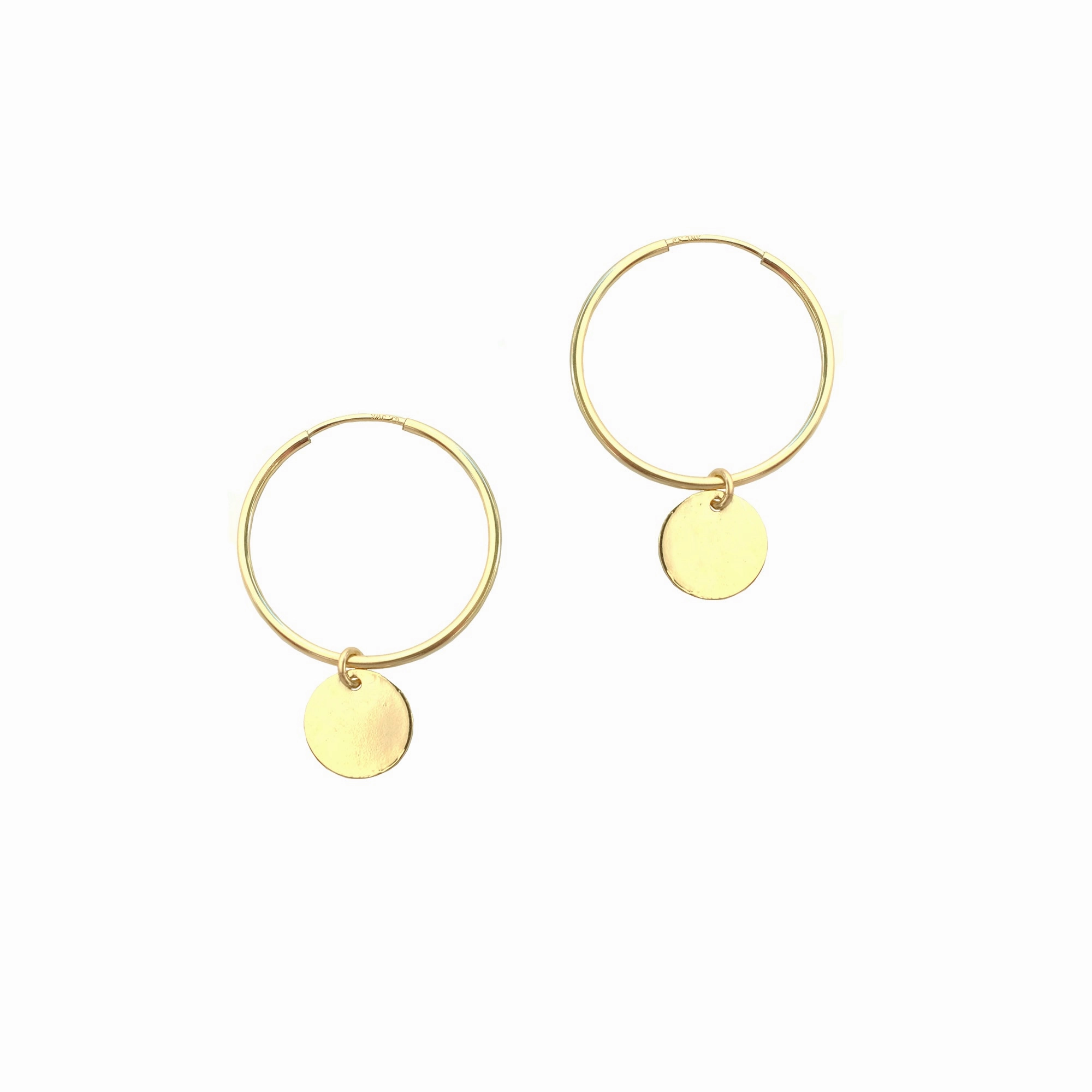 Coin Hoops- 24mm