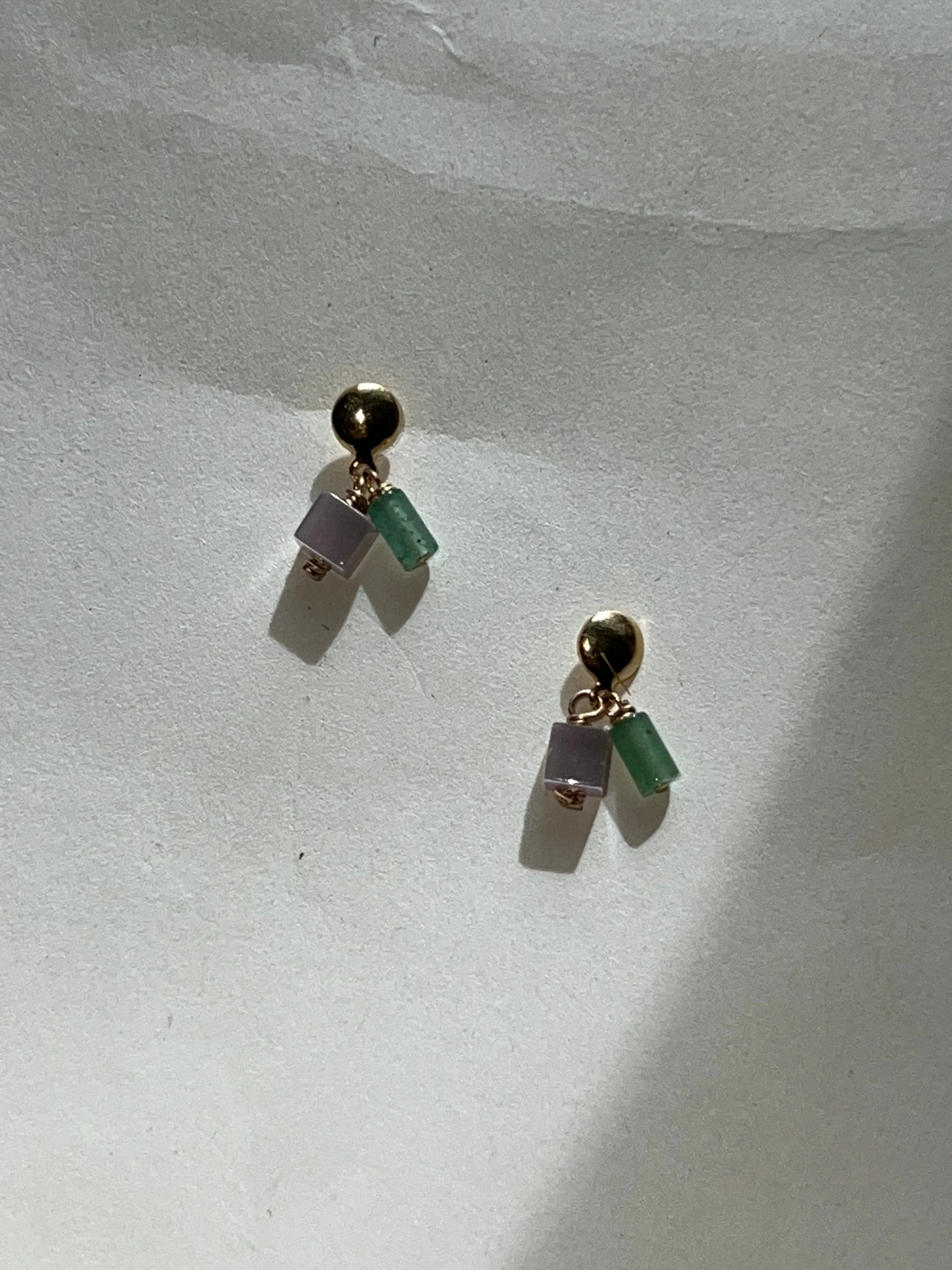 Colorblock Drop Earrings