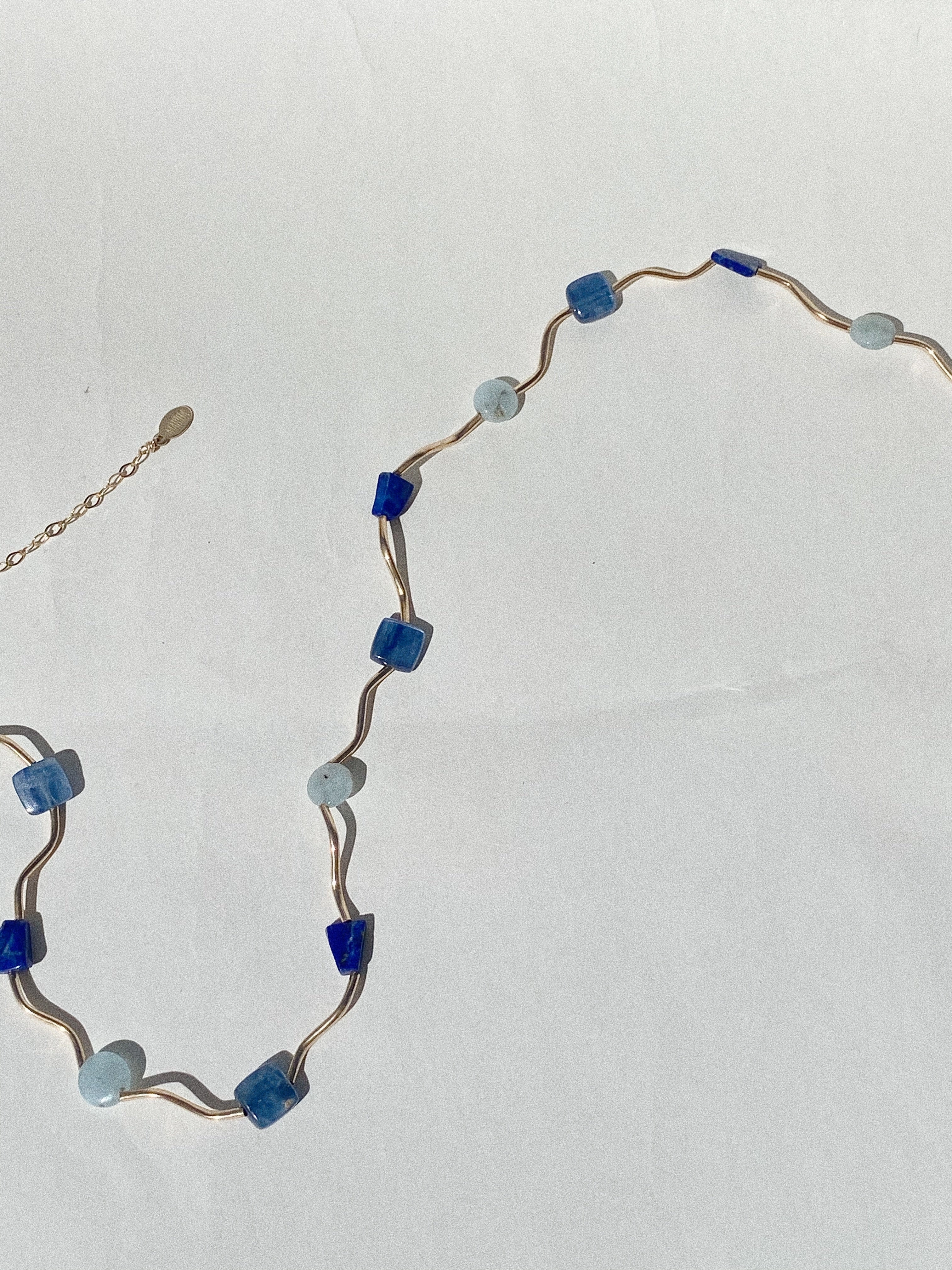 Current Necklace- Aqua