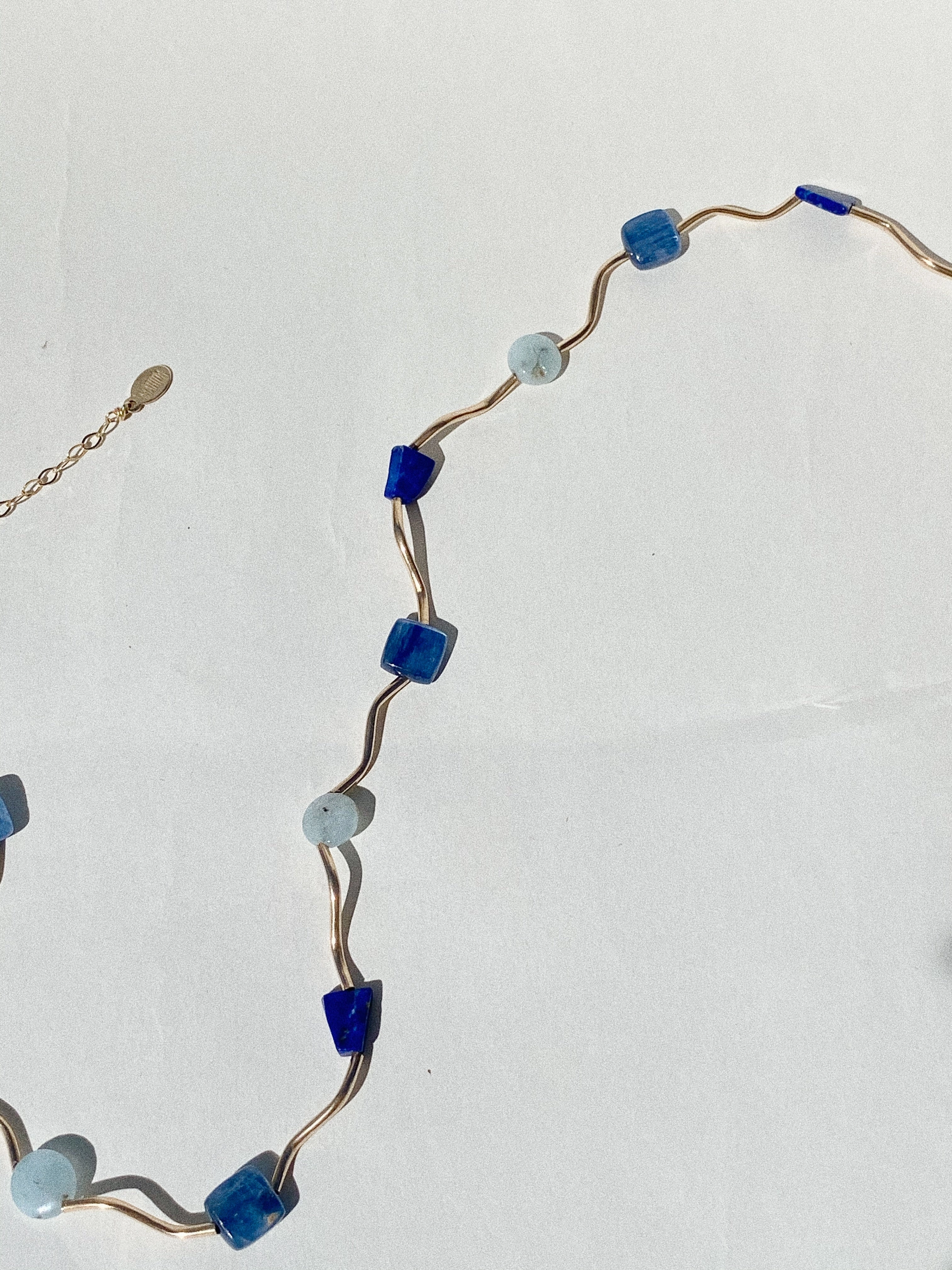 Current Necklace- Aqua