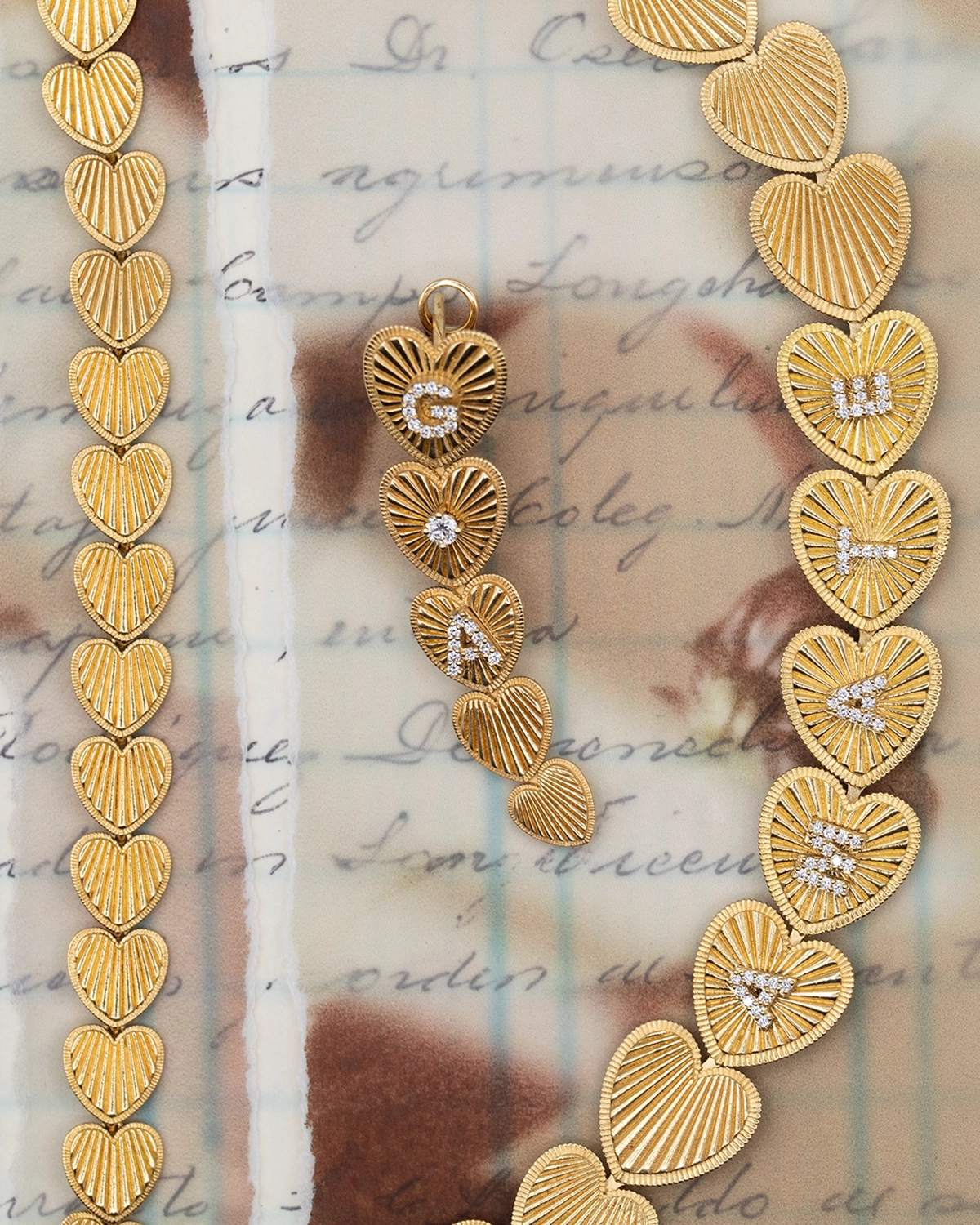 Custom Graduated Heart Token Earring