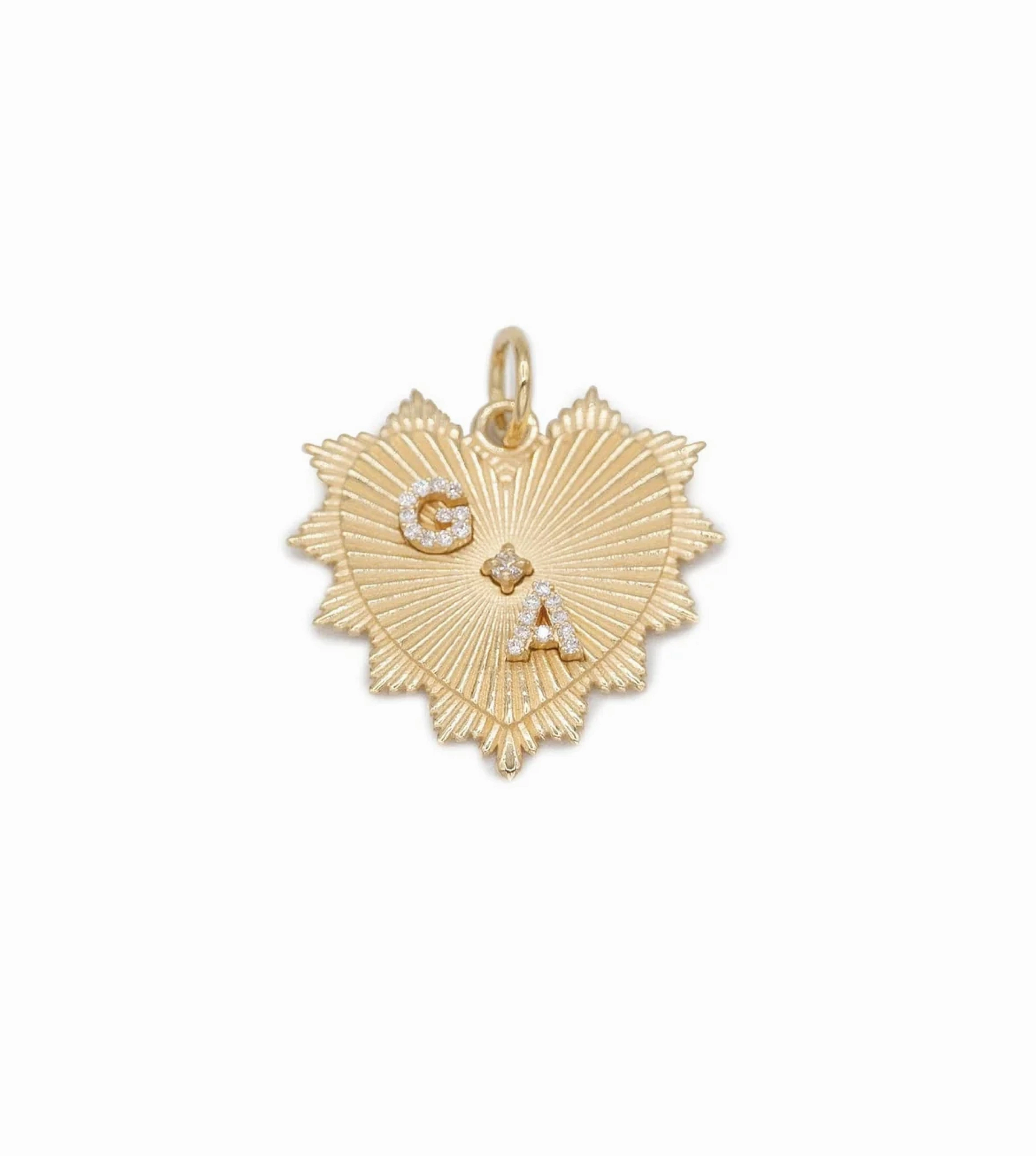 Custom Radiating Heart : Medium Medallion
