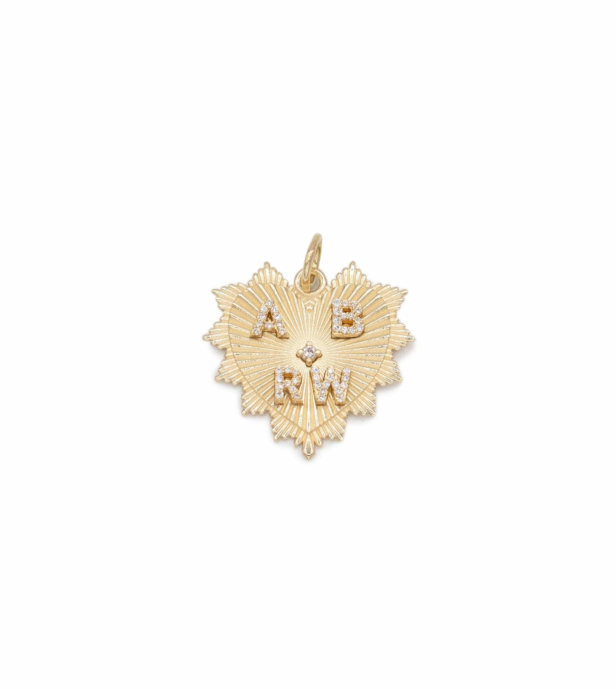 Custom Radiating Heart : Medium Medallion