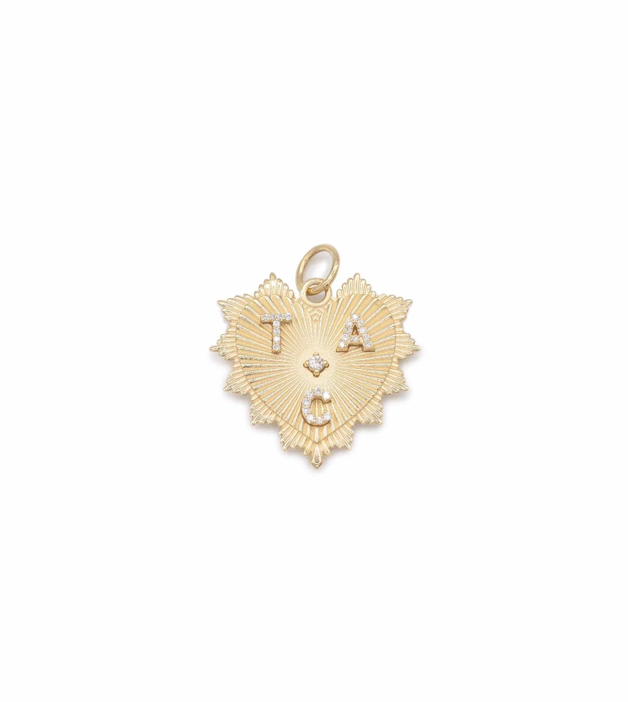 Custom Radiating Heart : Medium Medallion