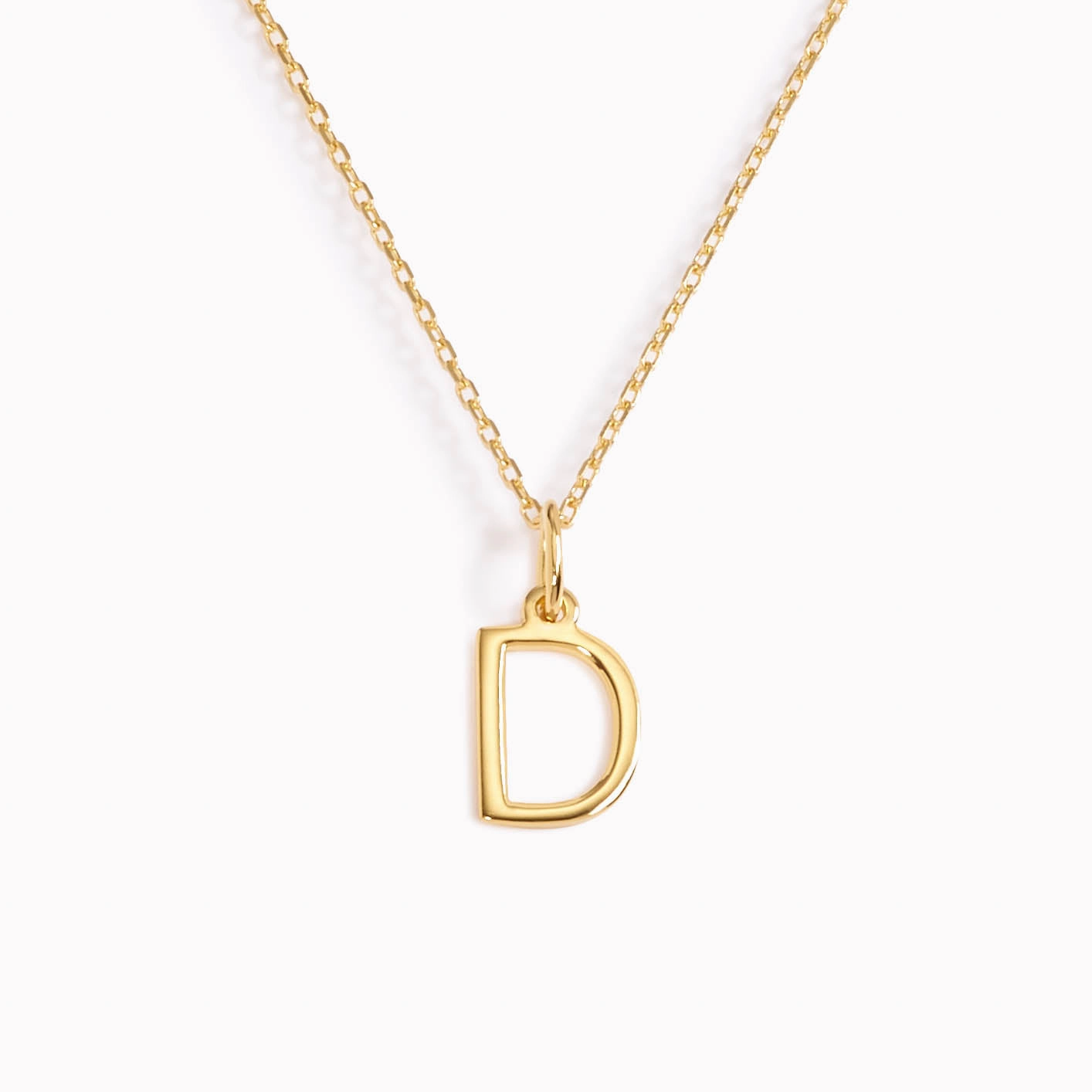 D Necklace / Gold Initial Necklace