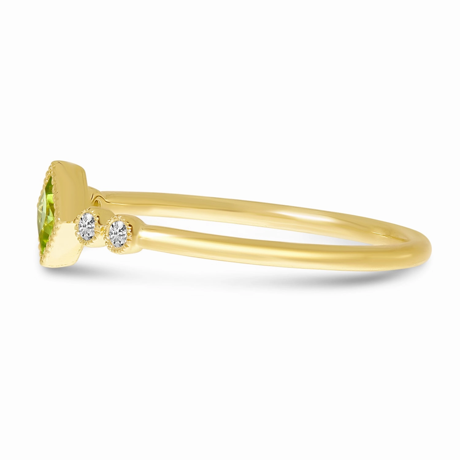 Dainty Diamond & Princess Cut Ring