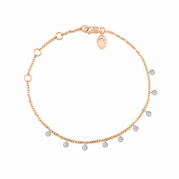 Dainty Floating Bezel Diamond Bracelet