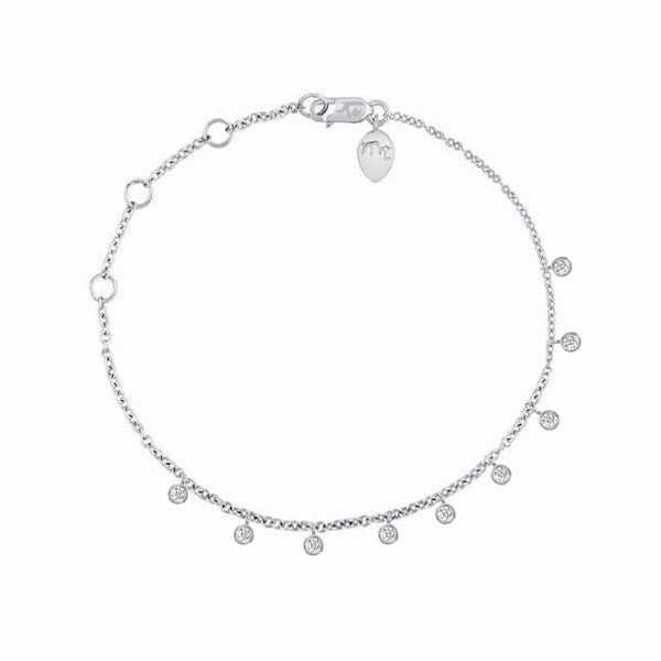 Dainty Floating Bezel Diamond Bracelet