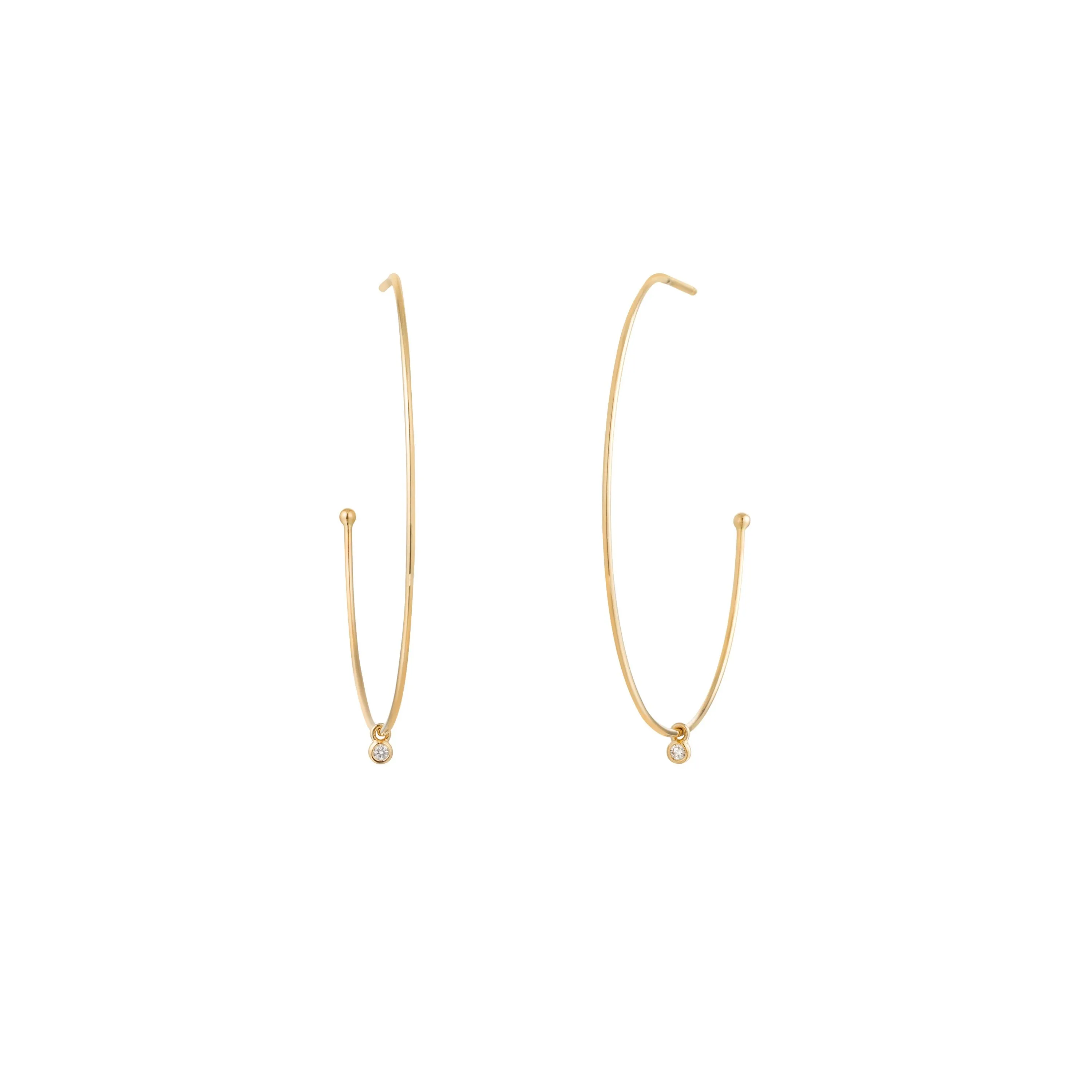 DAPHNE | Dangling Diamond Hoops