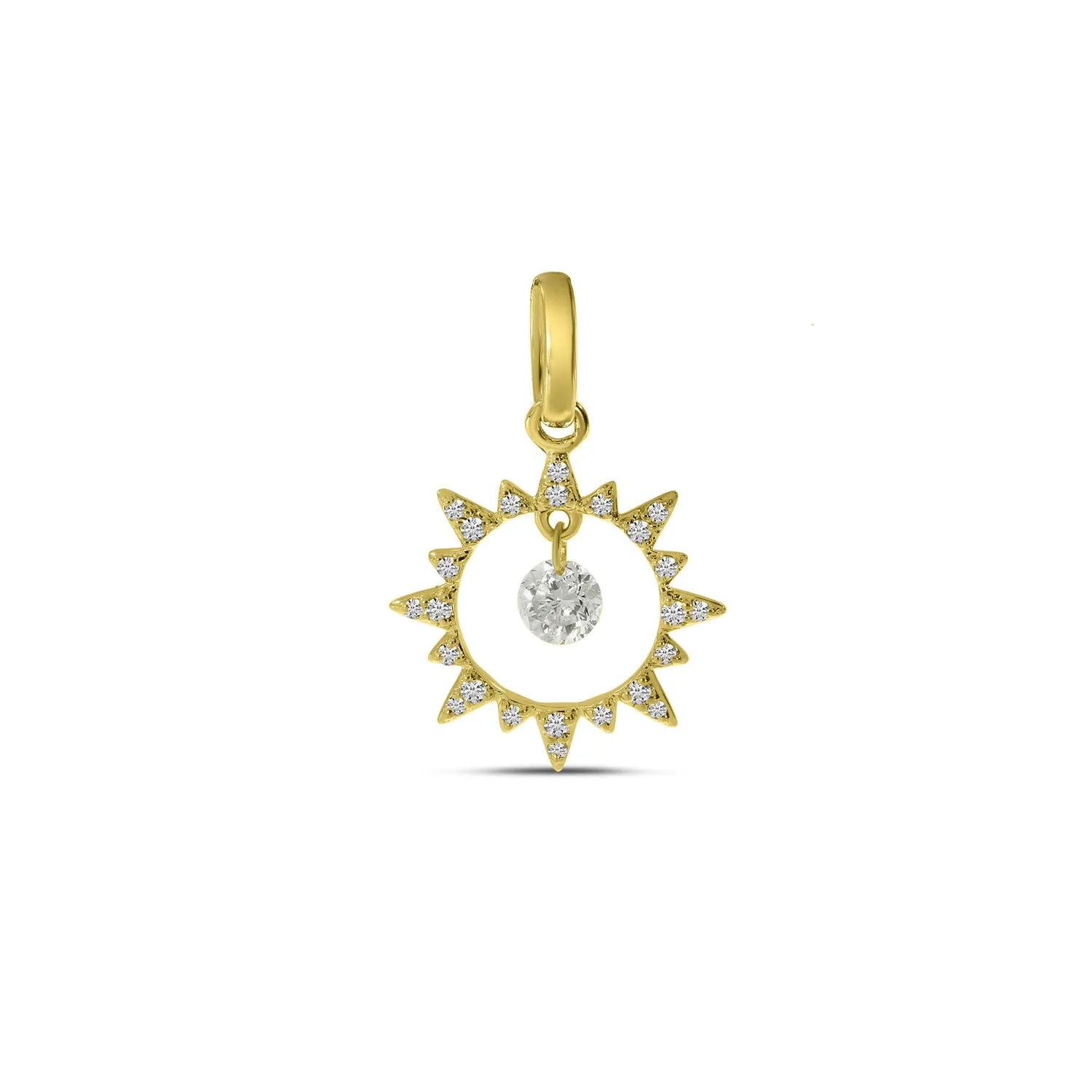 Dashing Diamond Burst Pendant