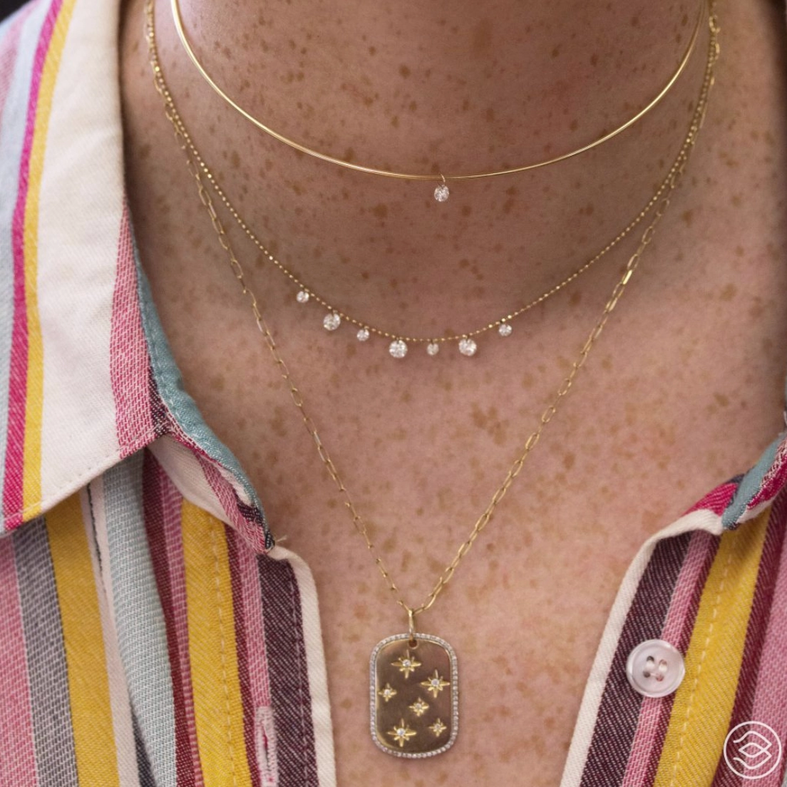 Dashing Diamond Wire Choker