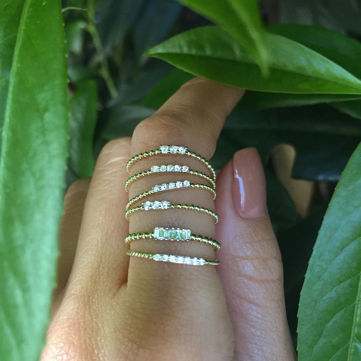 Delicate Baguette Diamond Ring