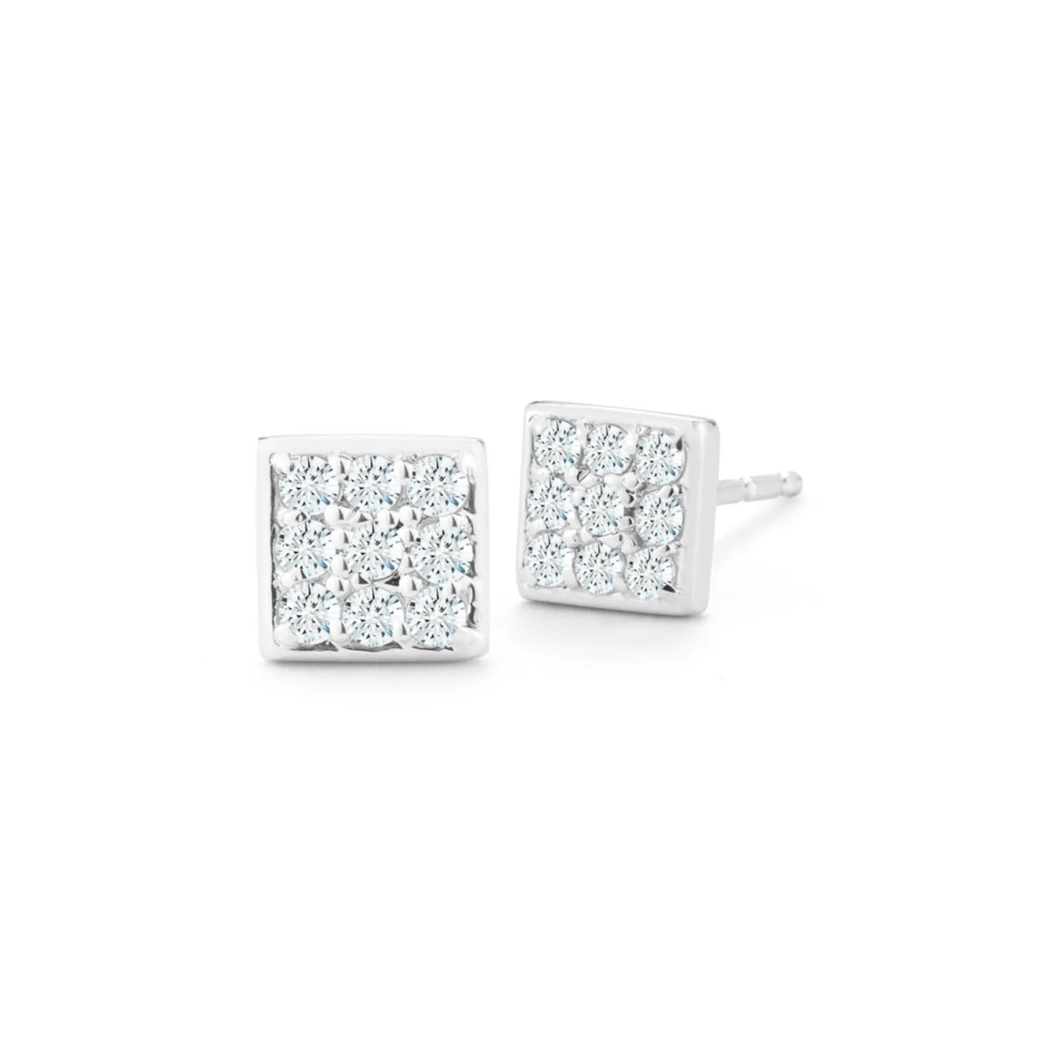 Diamond Square Earrings