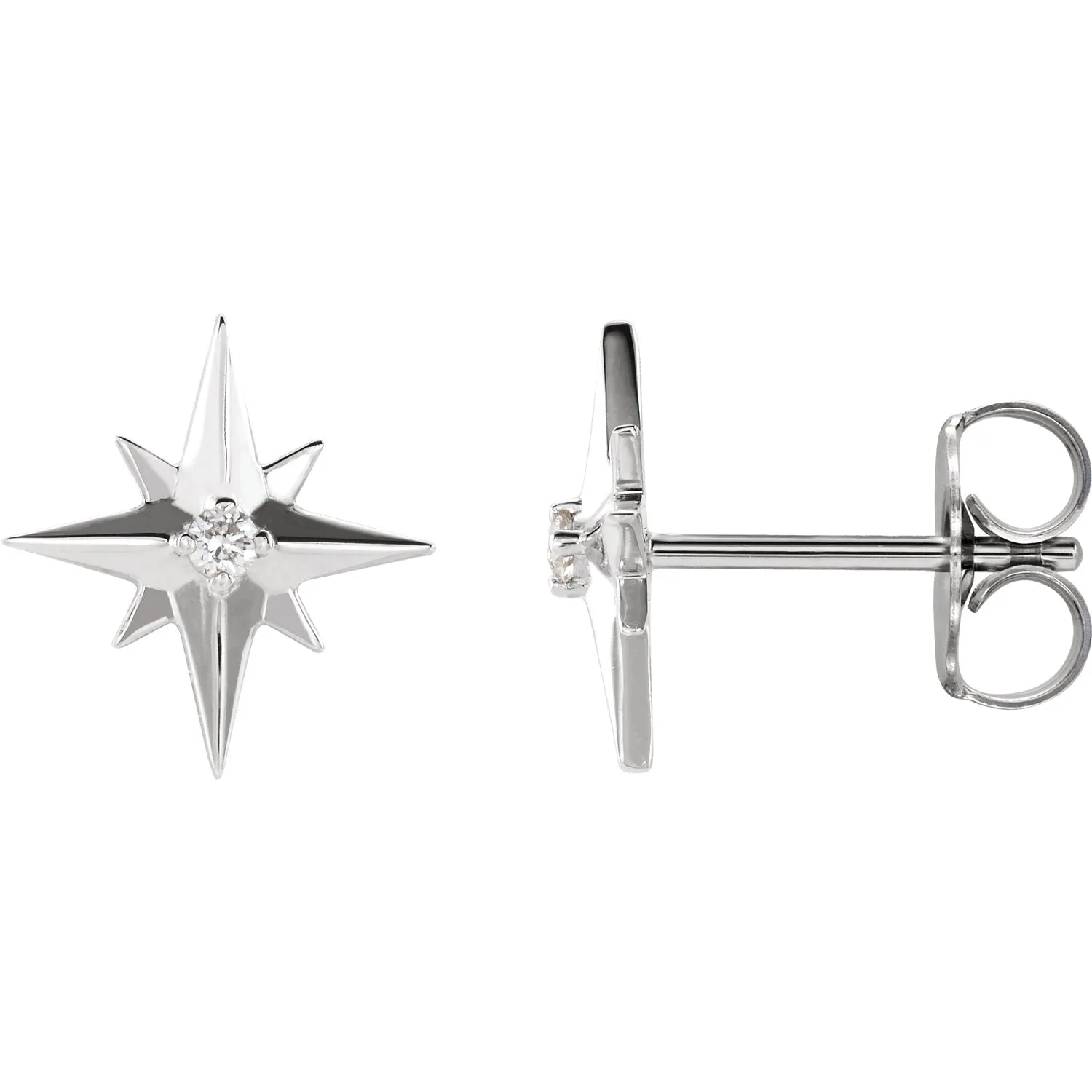 Diamond Star Earring